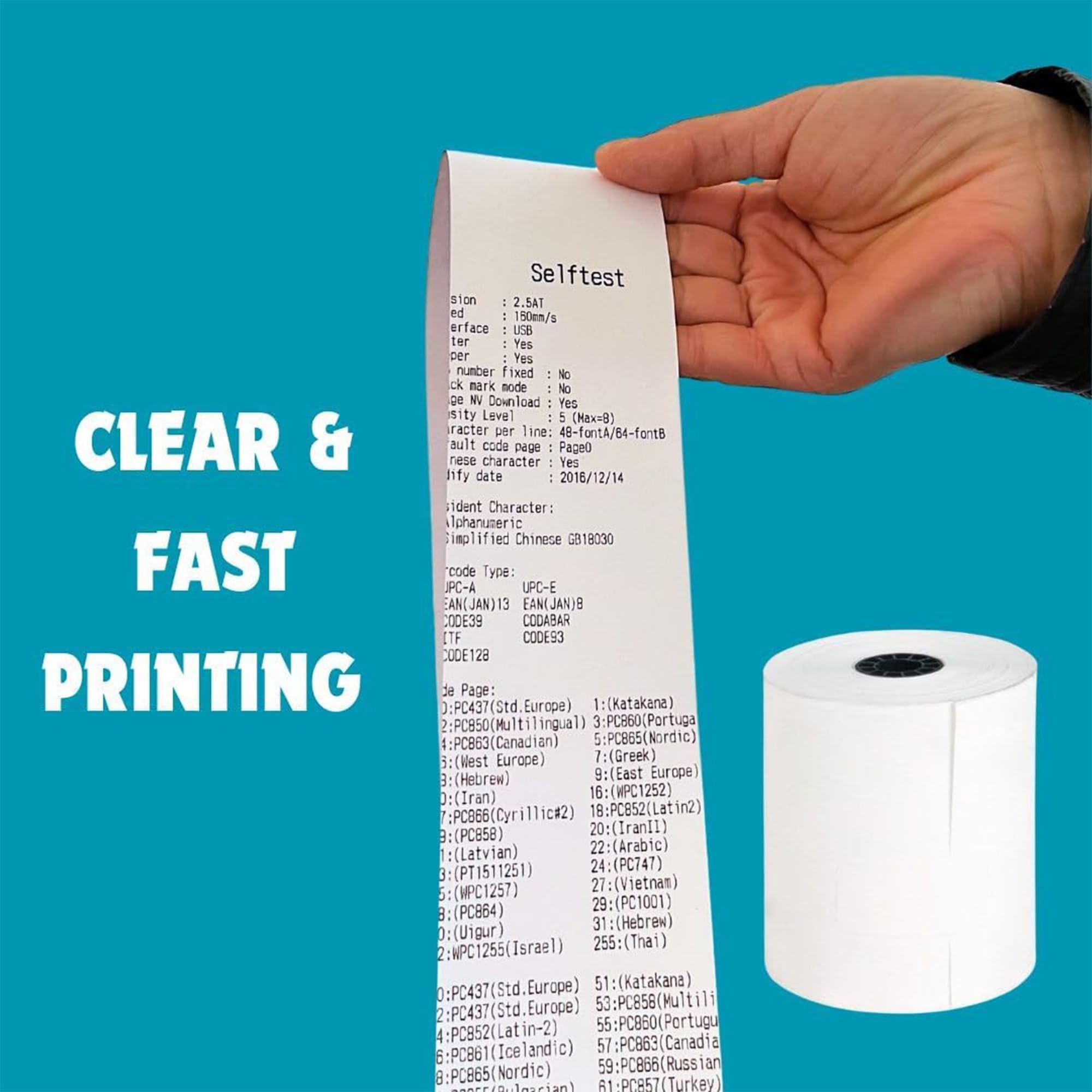 Double Dragon Thermal Paper Till Receipt Roll - 80x80mm | 5 Rolls Pack | Premium Wood Pulp 3