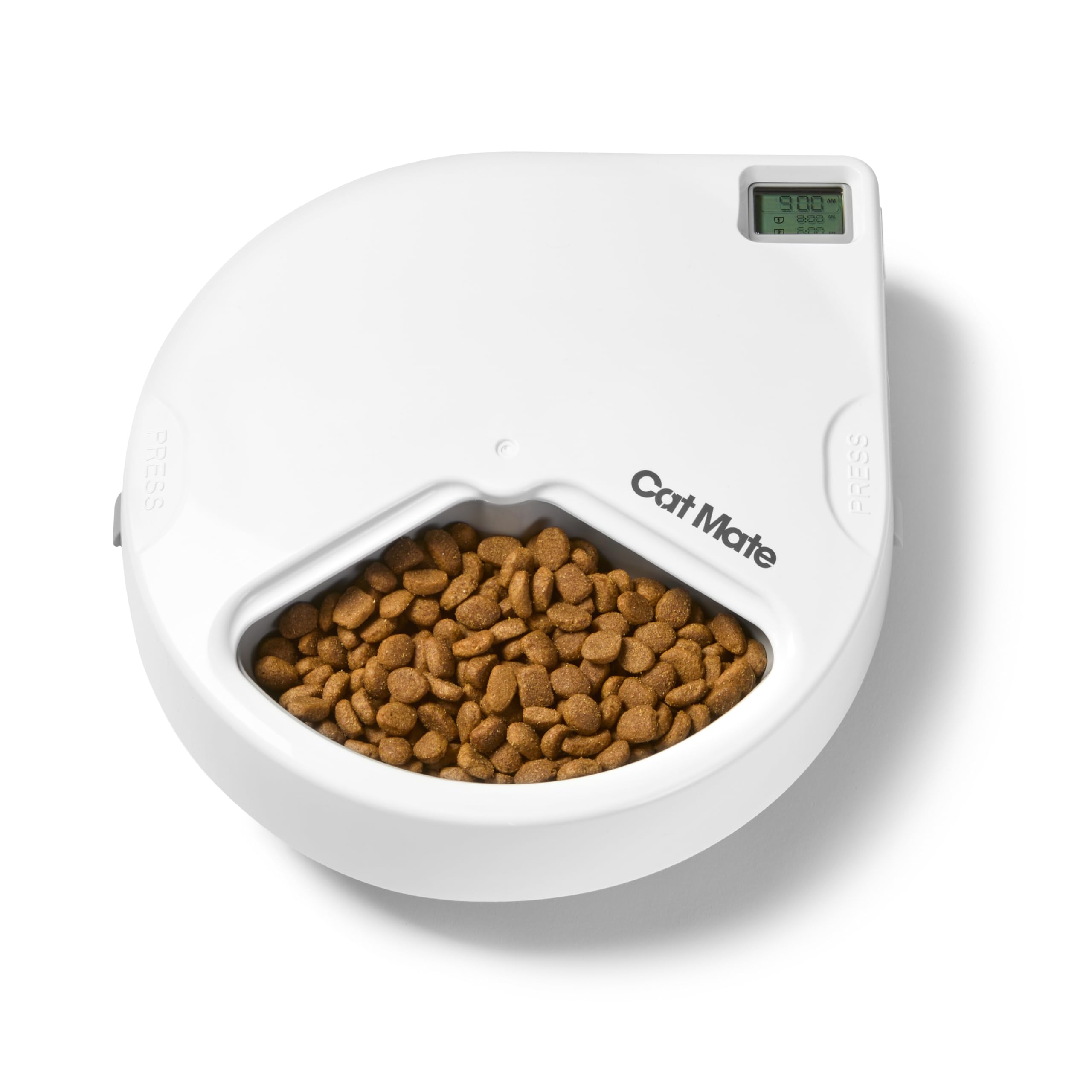Cat Mate C300 Automatic Pet Feeder - 3 Meal Carousel for Wet/Dry Food | Digital Timer