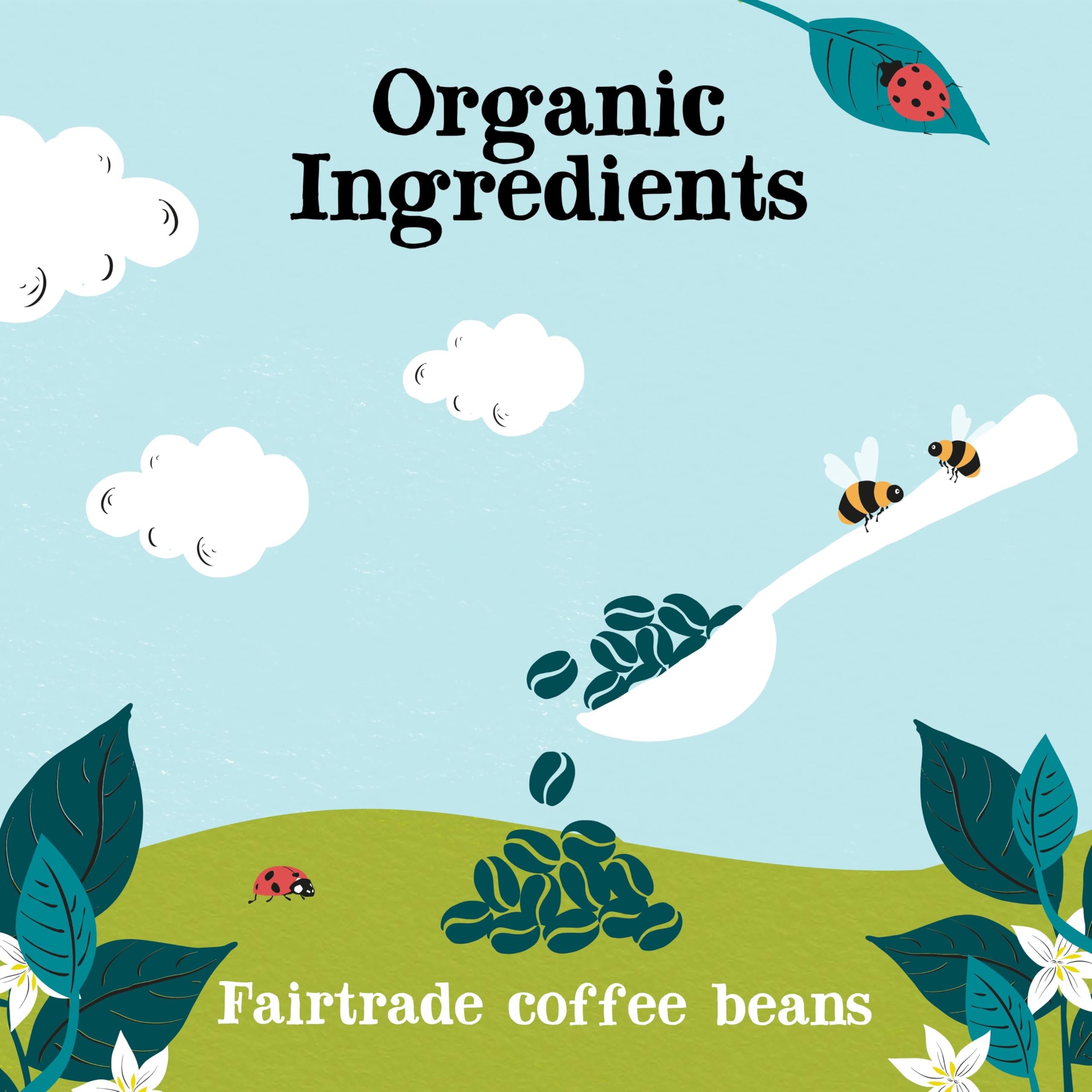 Clipper - Organic Medium Roast Arabica Instant Coffee 500g Refill 5