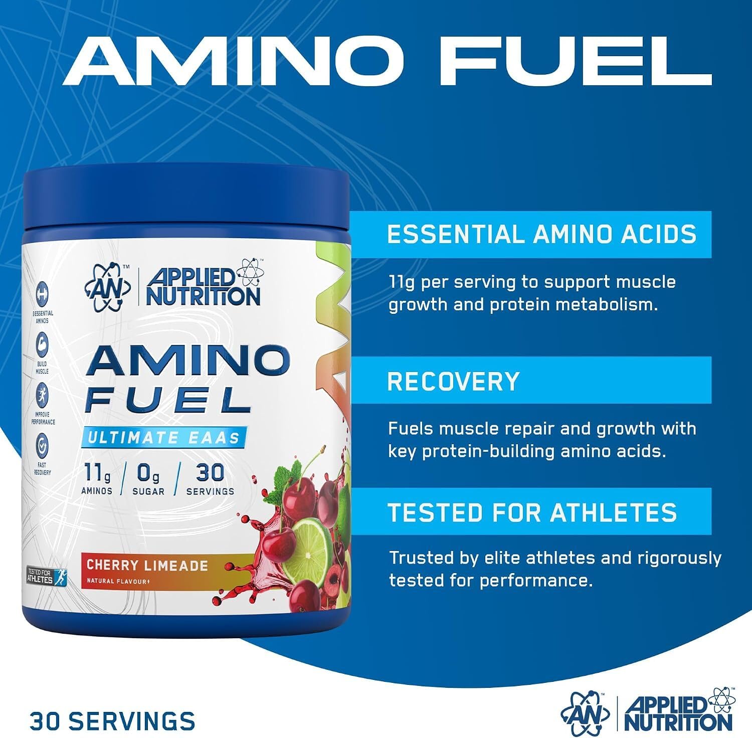 Applied Nutrition Amino Fuel - 11g Amino Acids, Zero Sugar | 30 Servings | Powder 4