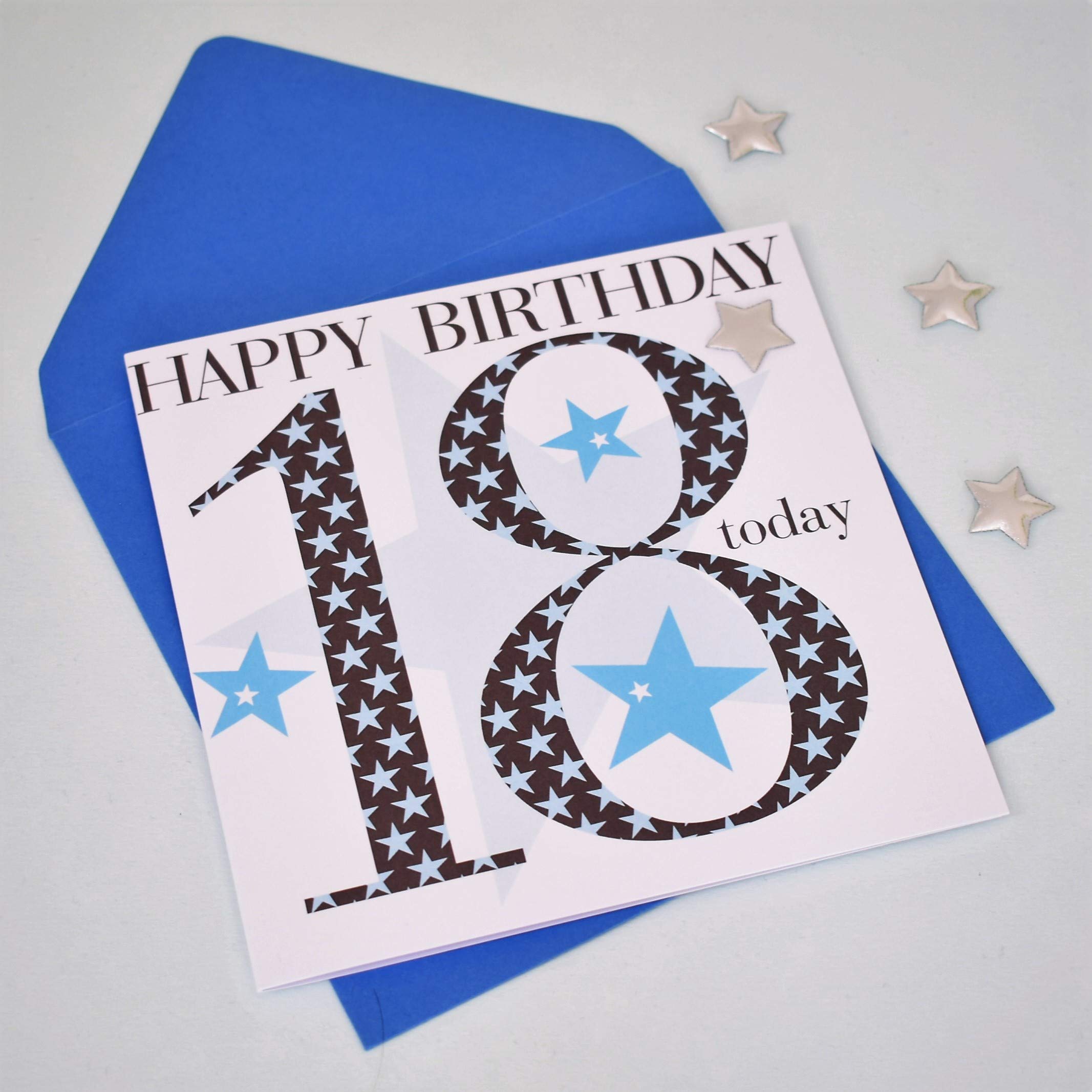 Claire Giles Greeting Cards Age 18 Boy Birthday Card | 150x150mm | Happy Birthday 18 today 4