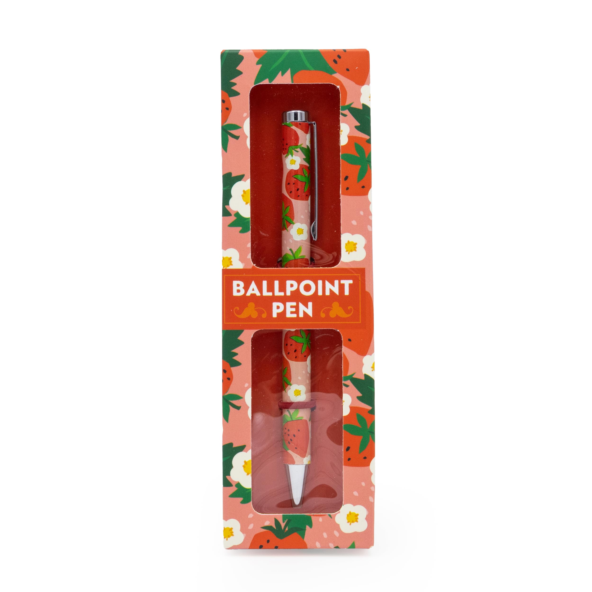 Robert Frederick Strawberries Ballpoint Pen - Black Ink Twist Nib | Medium Point | Gift Box