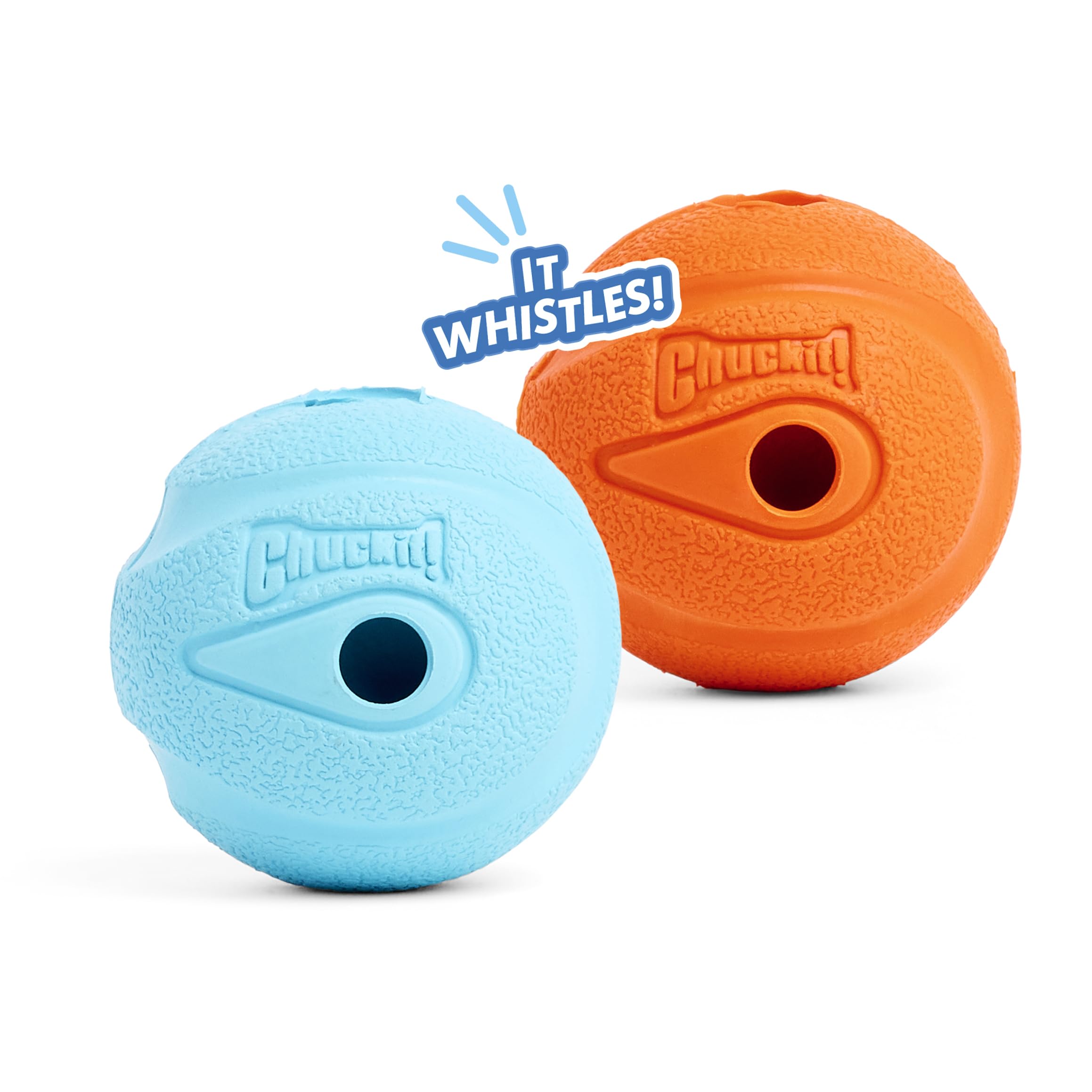 Chuckit! The Whistler Ball - Durable Rubber Dog Toy with Whistle | Small Size (Pack of 2) 5