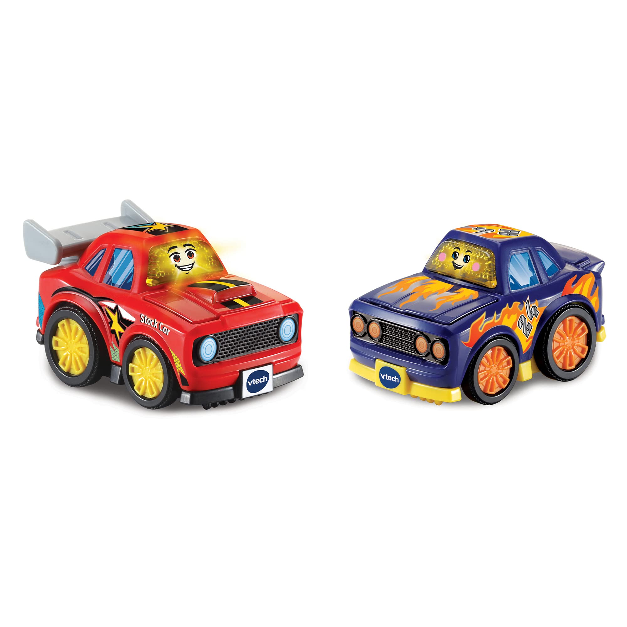 VTech Toot-Toot Drivers 2 Car Racer Pack - Stock Car and Race Car for Toddlers 1-5 Years 2