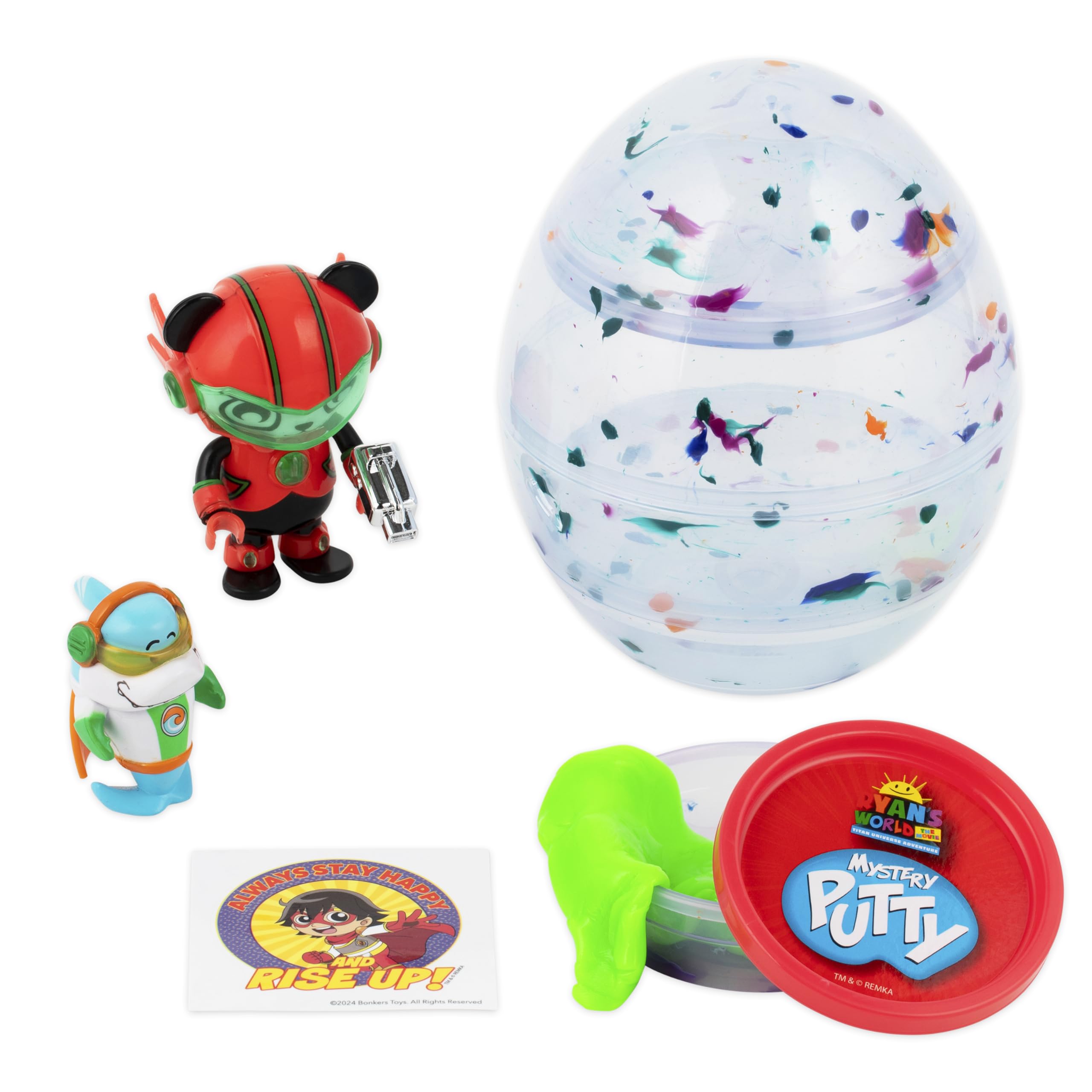 Ryan's World: The Movie - Mystery Mini Egg with Micro-Ryan Figure, Stickers & Mystery Putty