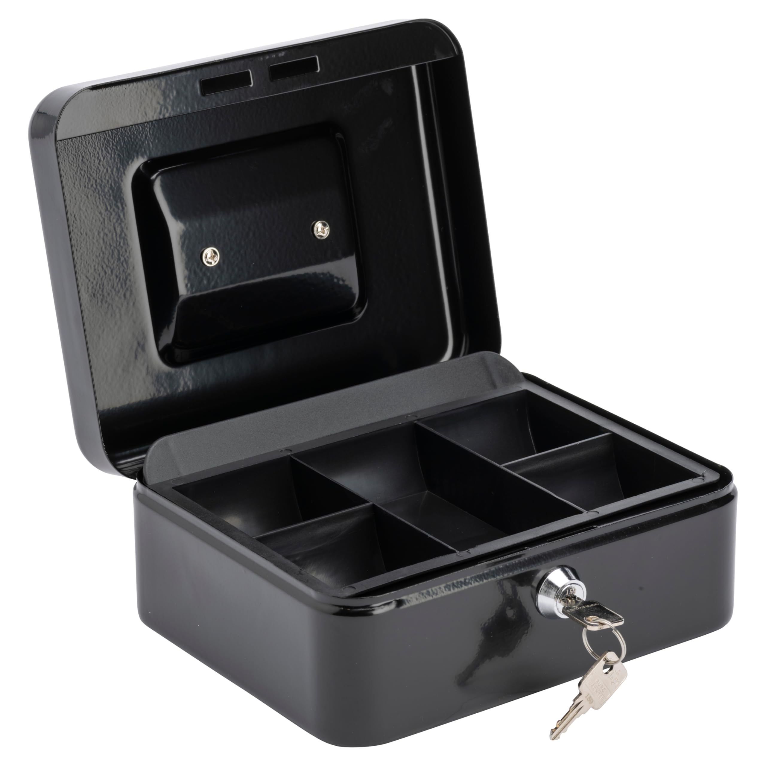 Burg-Wächter CB03GR Money 5025 Cash Box - 10' Size | Black Metal | Key Lock