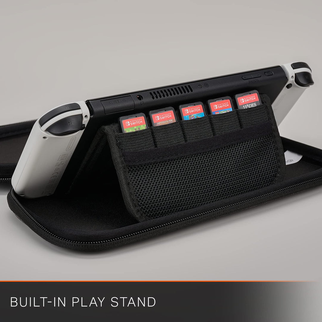 PowerA Slim Case for Nintendo Switch - OLED Model, Switch, and Switch Lite - Charcoal