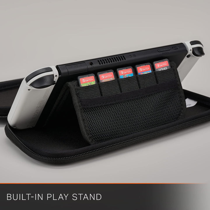 PowerA Slim Case for Nintendo Switch - OLED Model, Switch, and Switch Lite - Charcoal