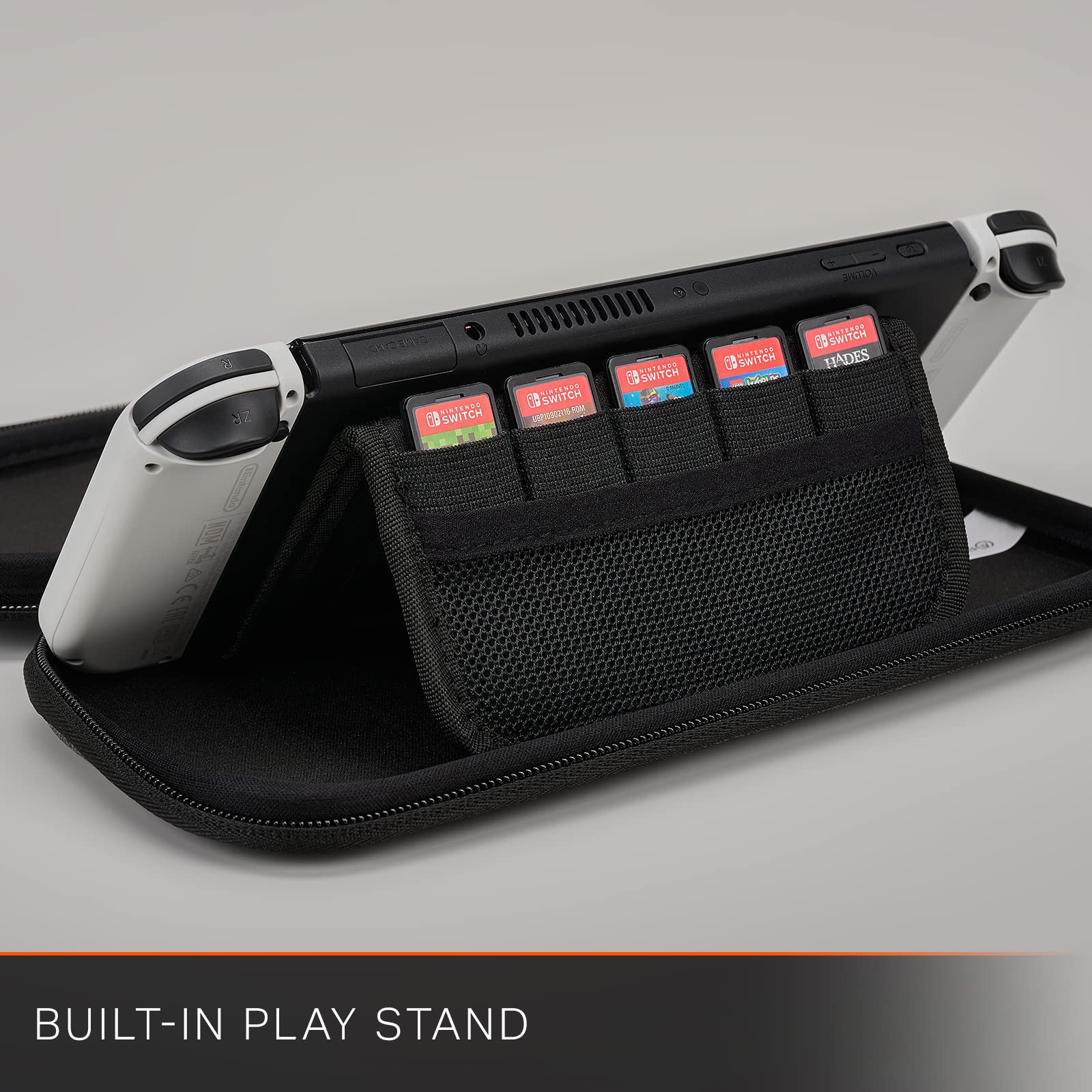 PowerA Slim Case for Nintendo Switch - OLED Model, Switch, & Lite | Charcoal 4