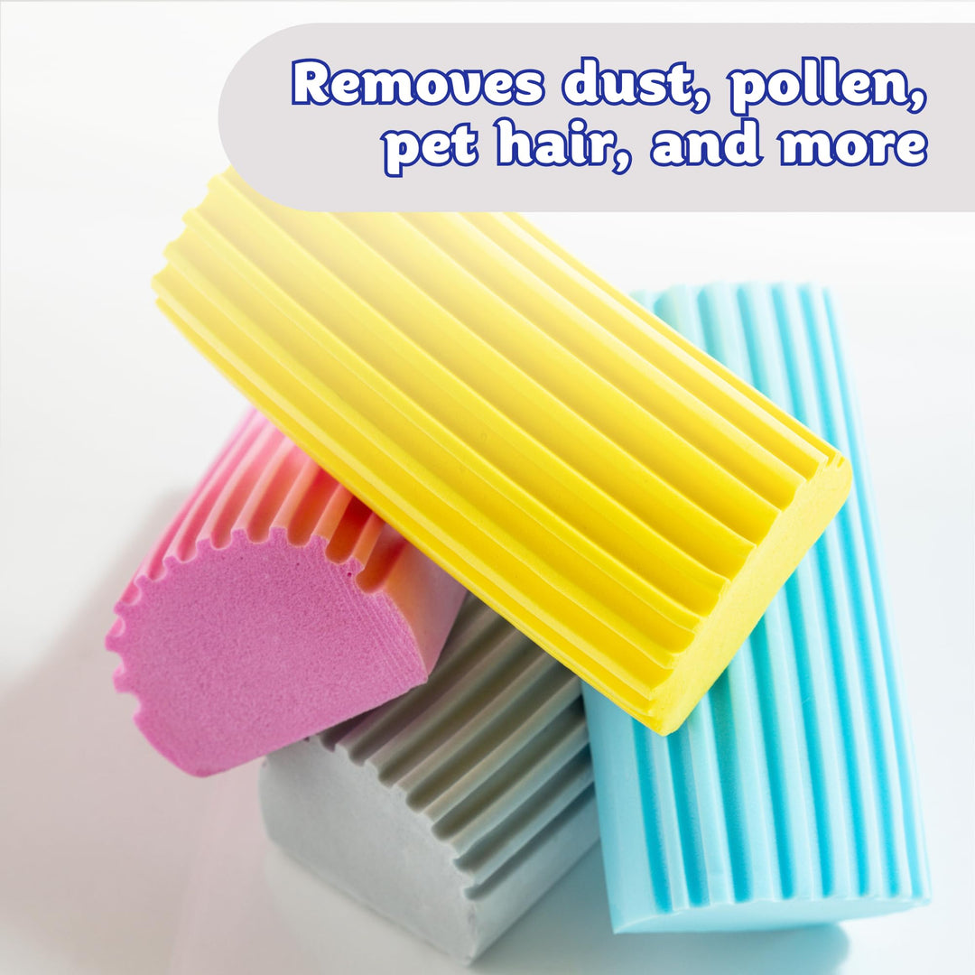 Scrub Daddy Damp Duster - Multipurpose Wet Dust Sponge for Blinds, Radiators & Skirting Boards, Blue