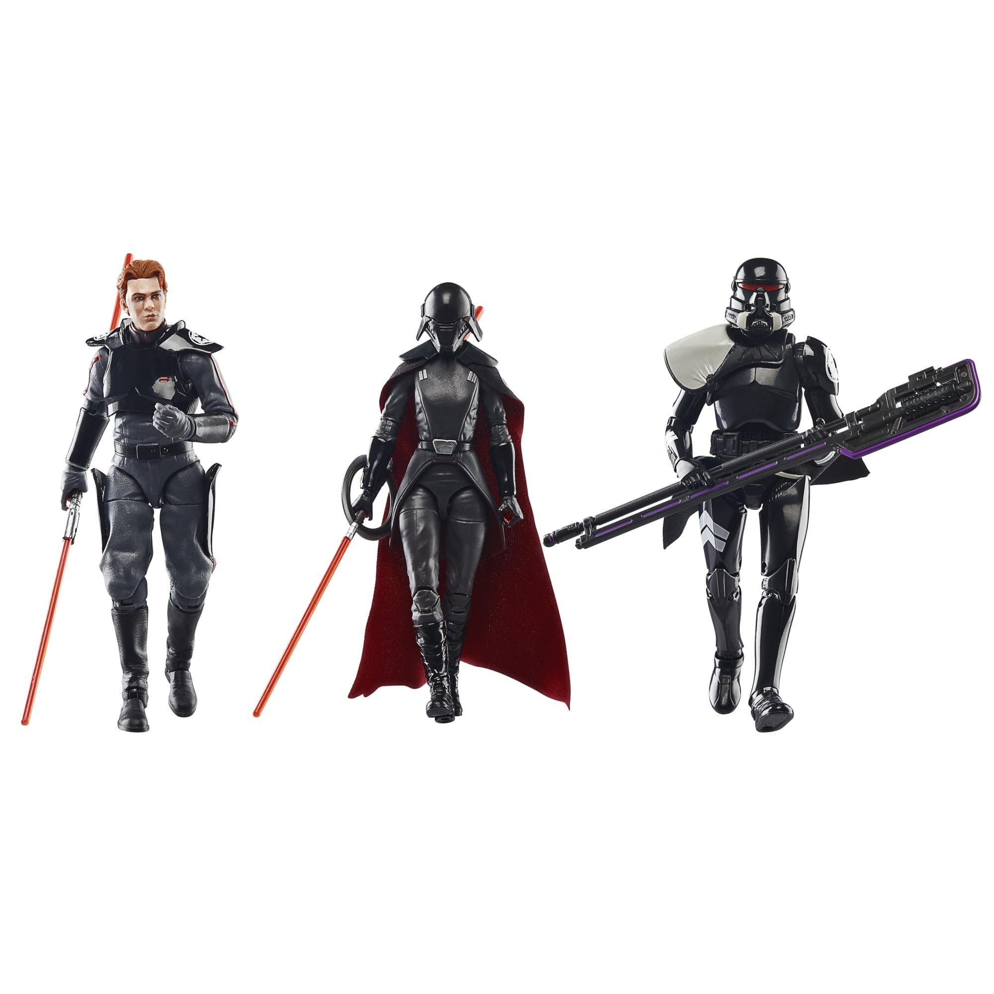 Star Wars The Black Series Second Sister, Cal Kestis, Purge Trooper Action Figures (6-inch)