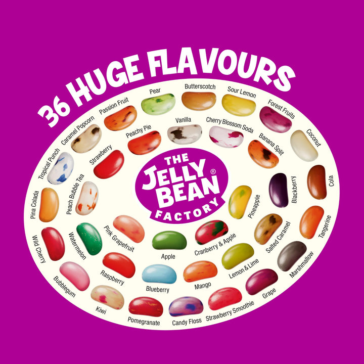 The Jelly Bean Factory Party Bag Sweets - 19 Bags Gourmet Bulk Jelly Beans