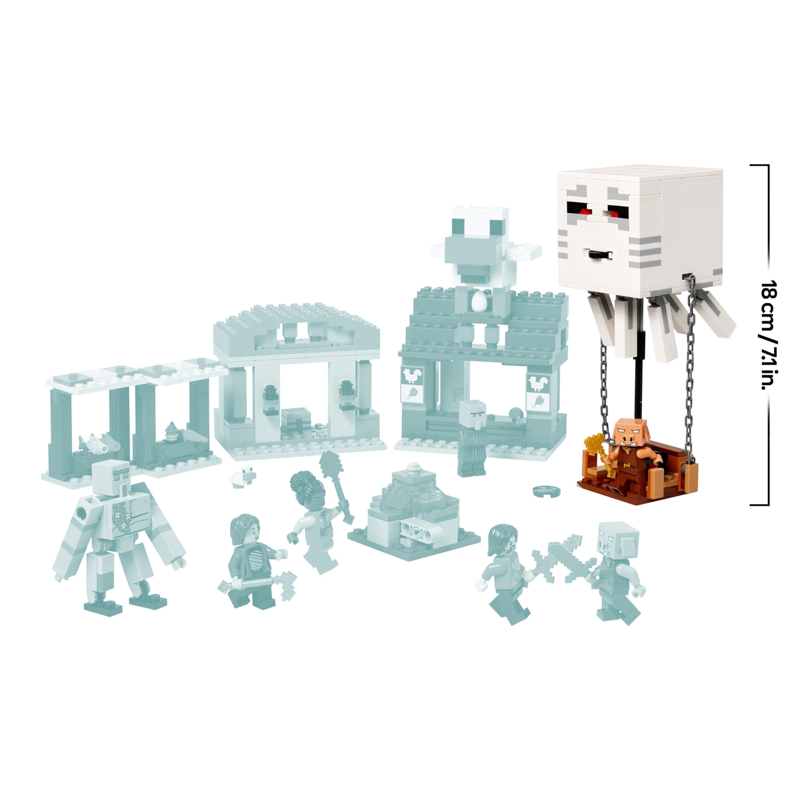 LEGO Minecraft Ghast Balloon Village Attack Set - 555-Piece Building Toy for Ages 10+ 2