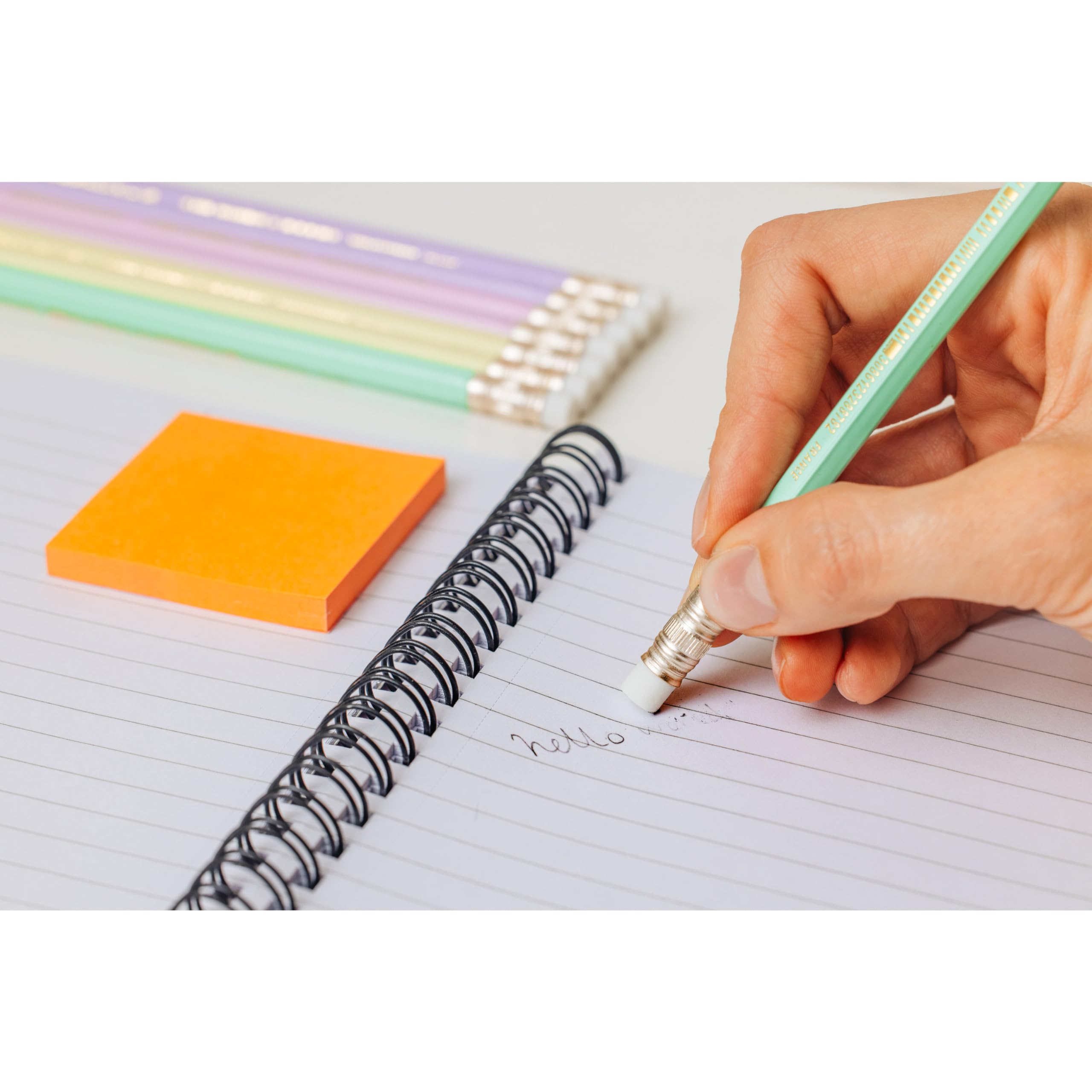 BIC Evolution Pastel Graphite Pencils with Eraser | HB Lead | Pack of 12 | Hexagonal Grip 3