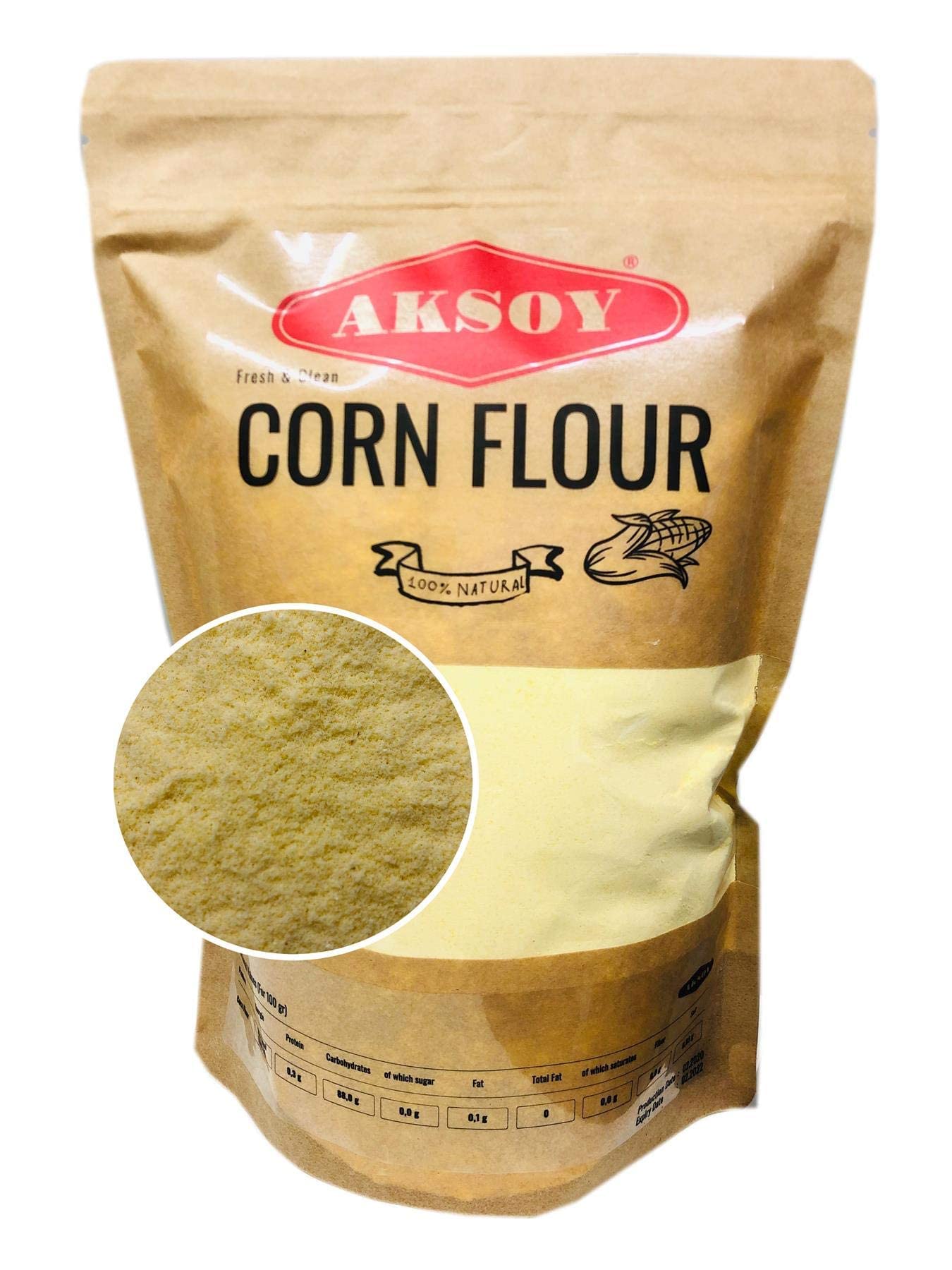 Aksoy Corn Flour 1.25KG - High Quality Resealable Pouch 9