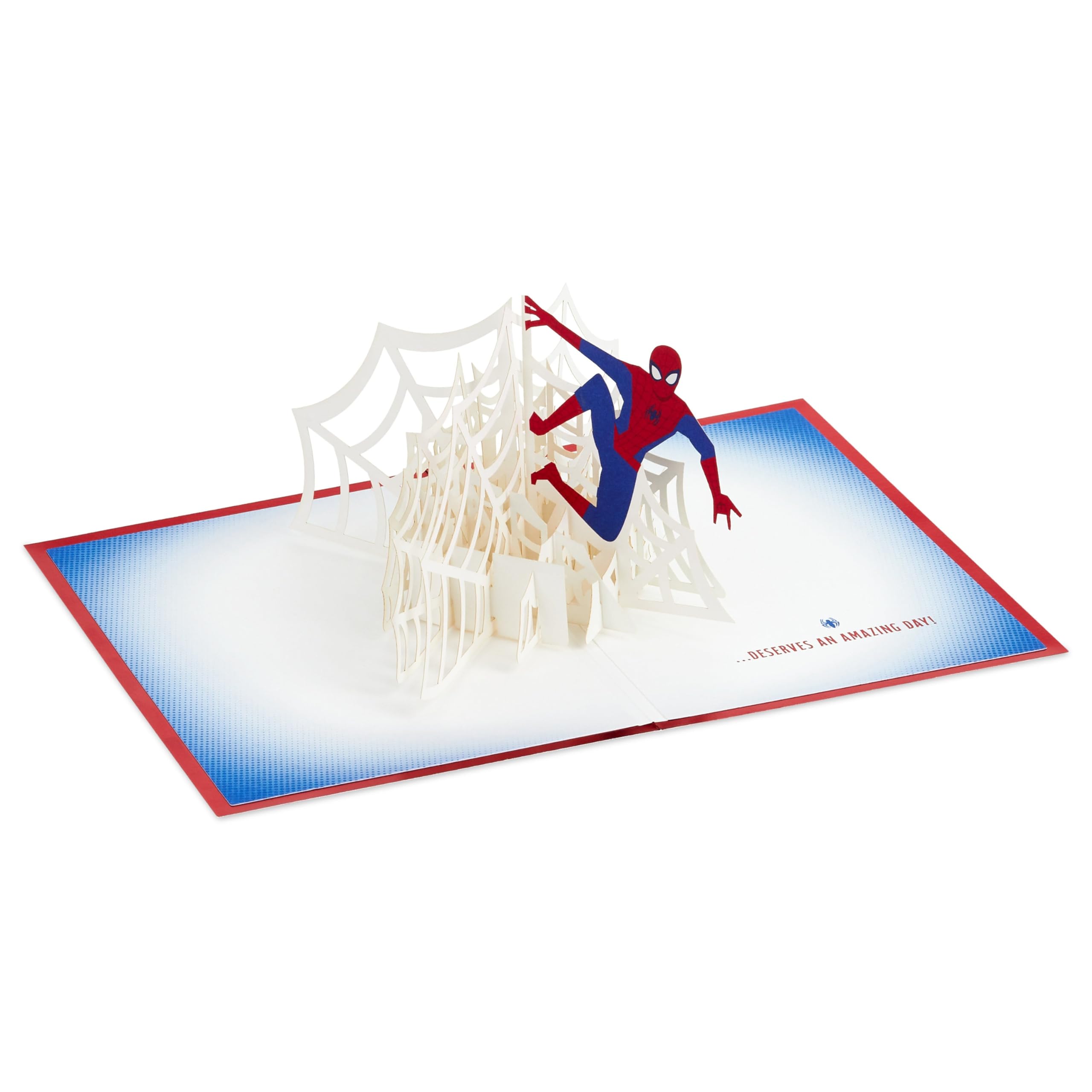 Hallmark MARVEL Spider-Man 3D Pop-Up Birthday Card with Red Metallic Foil | FSC Certified 3