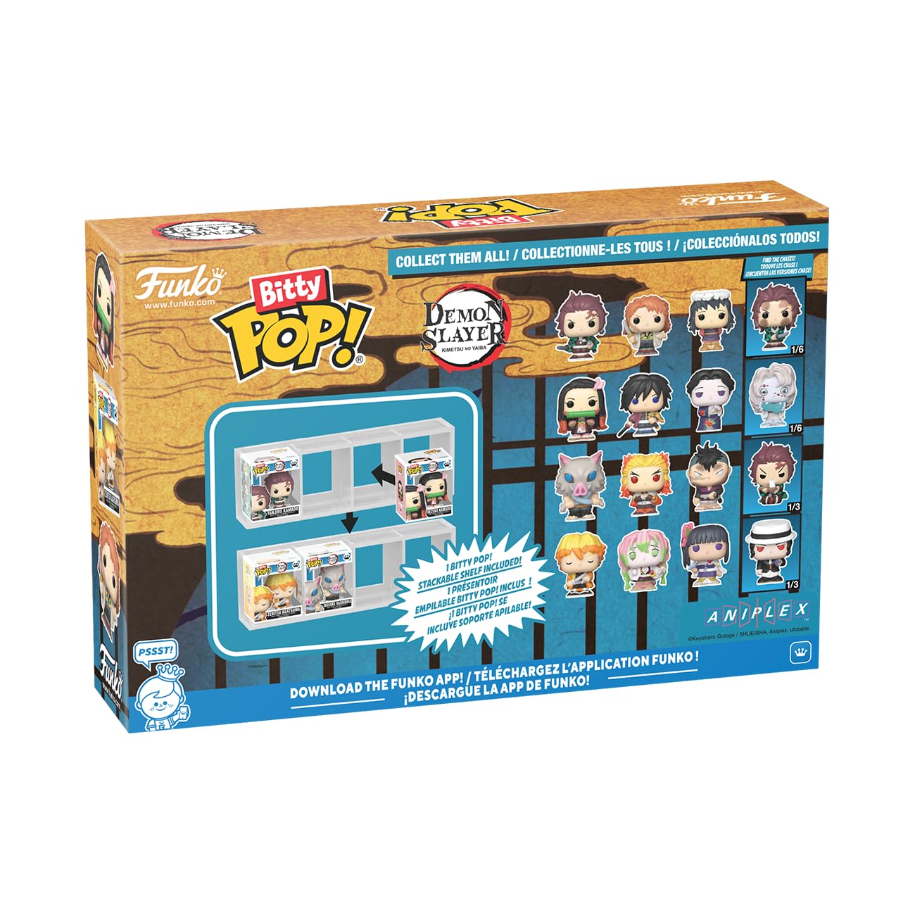 Funko Bitty POP! 4 Pack: Demon Slayer - Inosuke Hashibira, Kyojuro Rengoku, 9