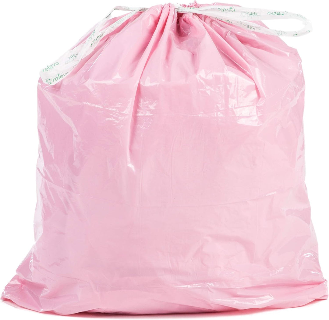 Relevo 100% Recycled Scented Bin Liners, Heavy Duty 30L, 15-Pack