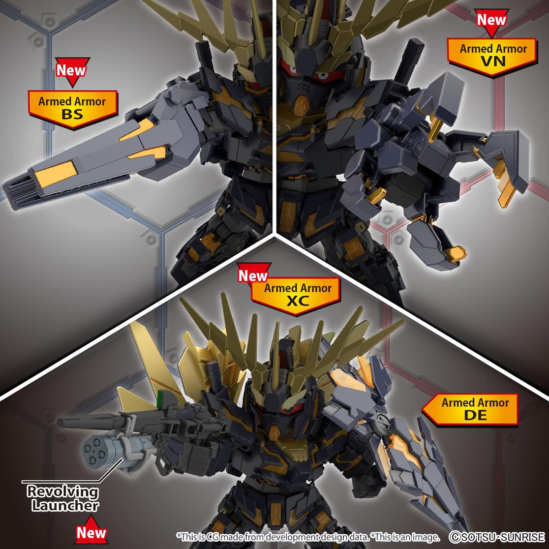 BANDAI SPIRITS SD GUNDAM -Cross Silhouette Unicorn 02 Banshee & Norn Parts -Model Kit