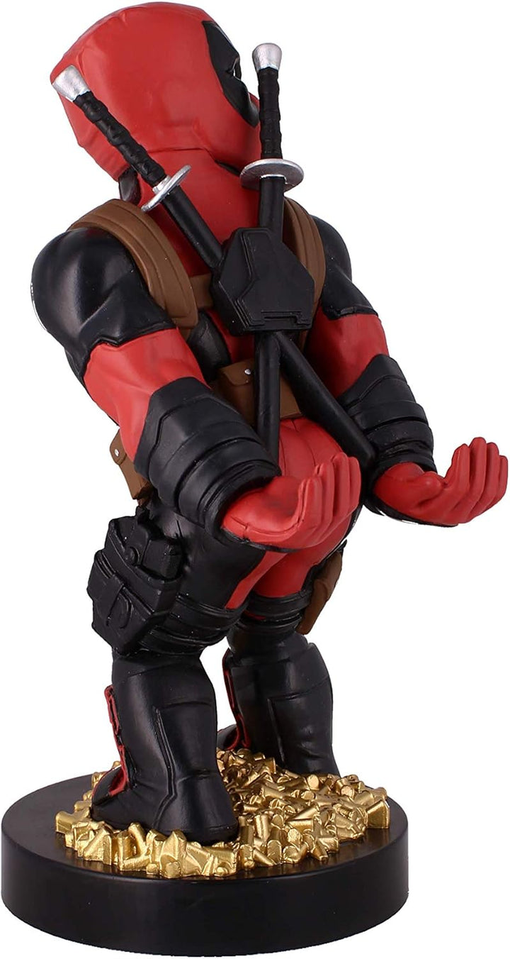 Marvel Deadpool Rear View Cable Guy - Controller & Phone Holder with Charging Cable
