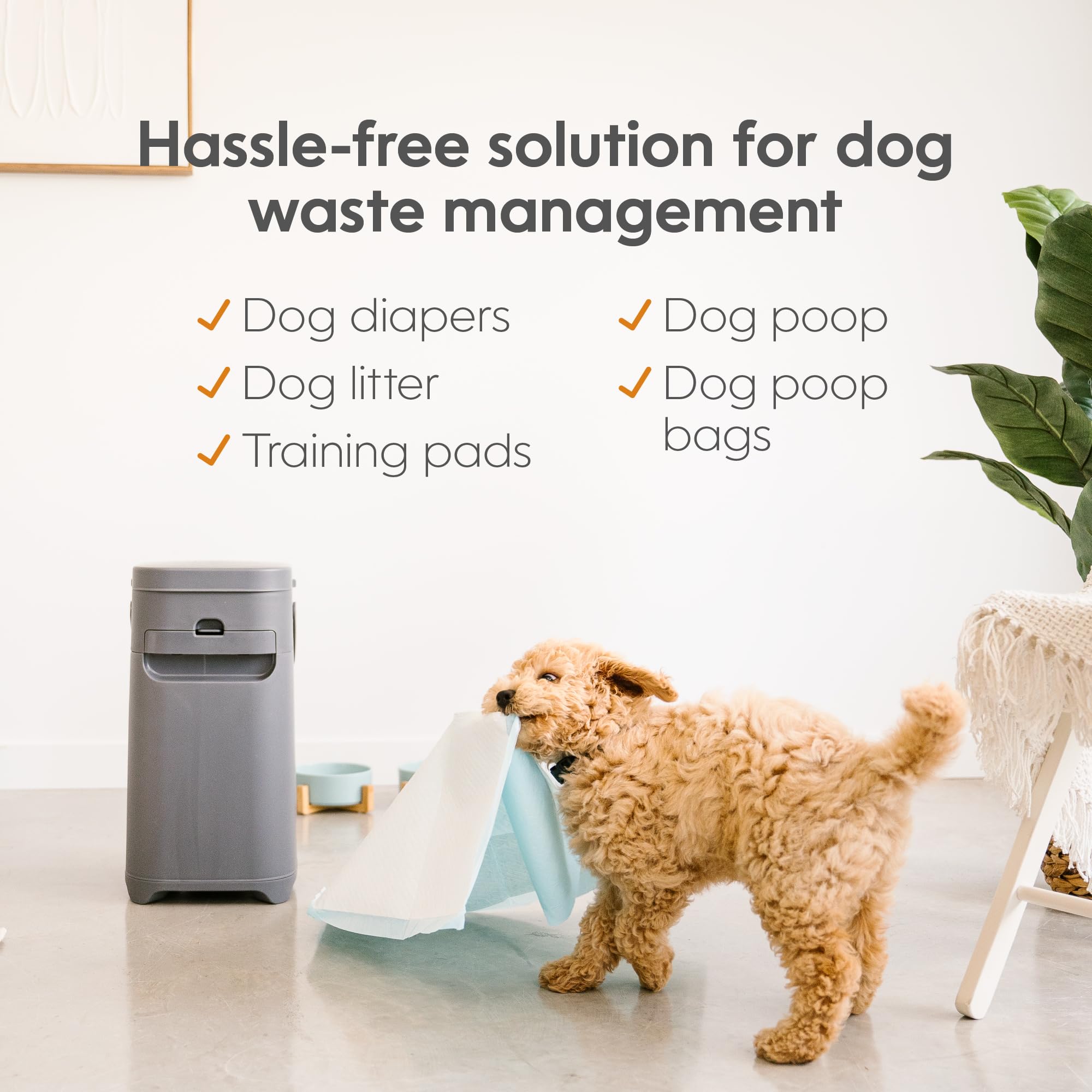 Pet Genie Dog Waste Disposal System - Medium Size | Grey Plastic | Indoor/Outdoor Use 3
