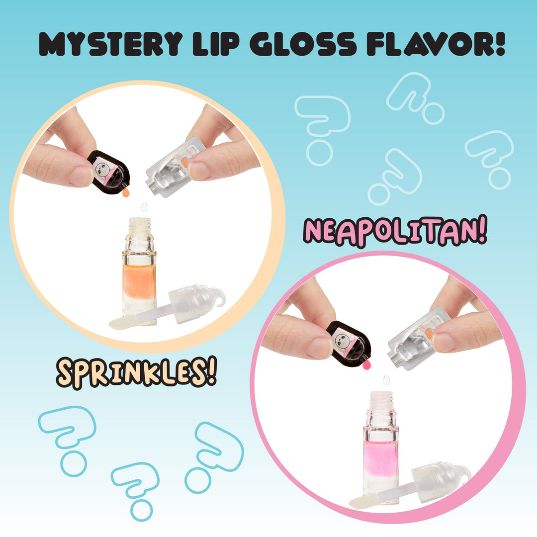Yummiland Lip Gloss Doll - DIY Lip Gloss Kit with Scented Character & Customisable Fashion - Ages 3+