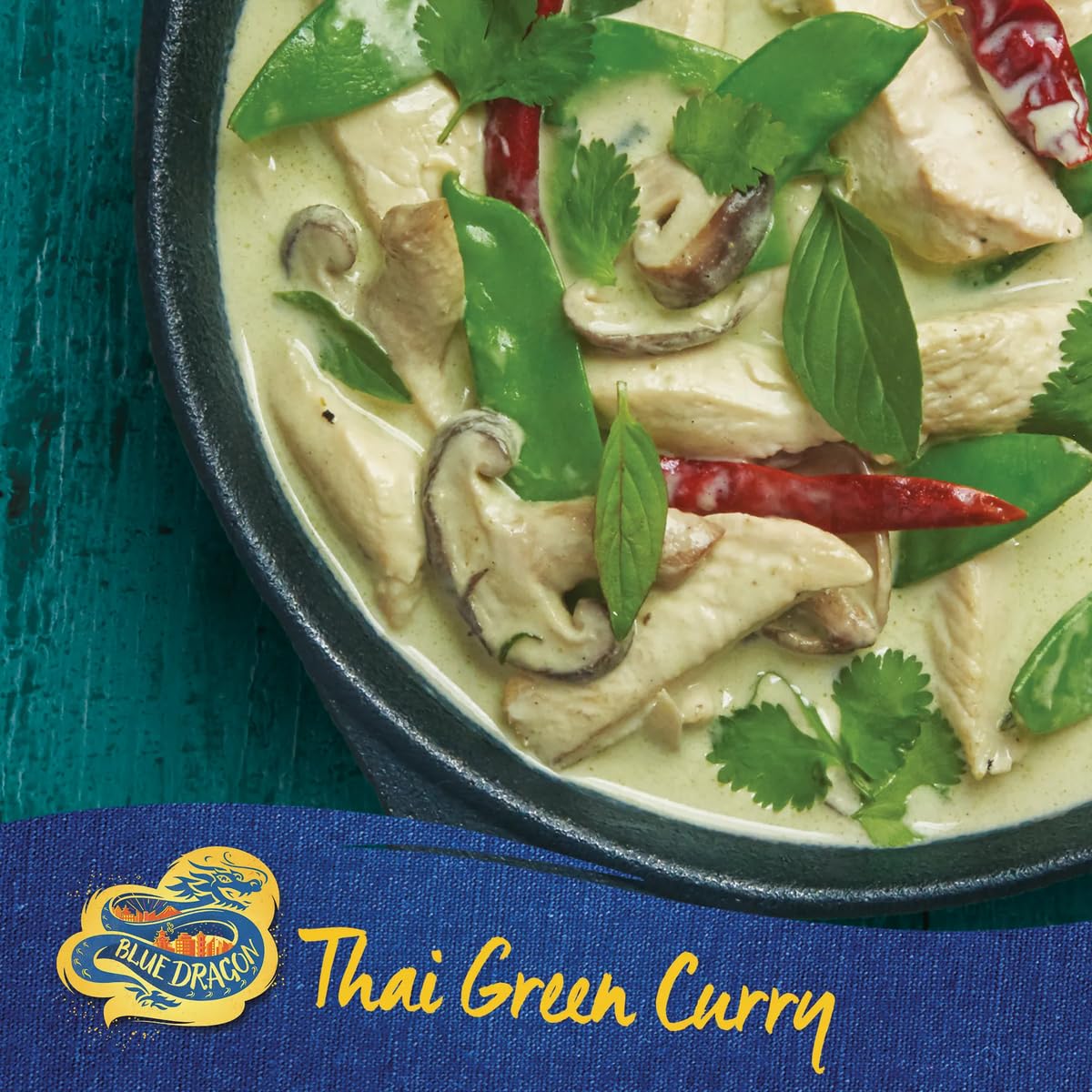 Blue Dragon Thai Green Curry Paste - Authentic Flavor | Medium Spice | 170g 2