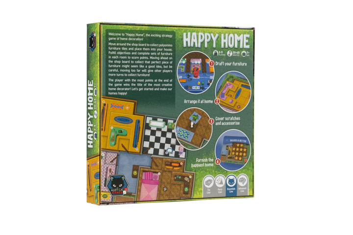 Alley Cat Games Happy Home Strategy Home Decoration Polyomino Game