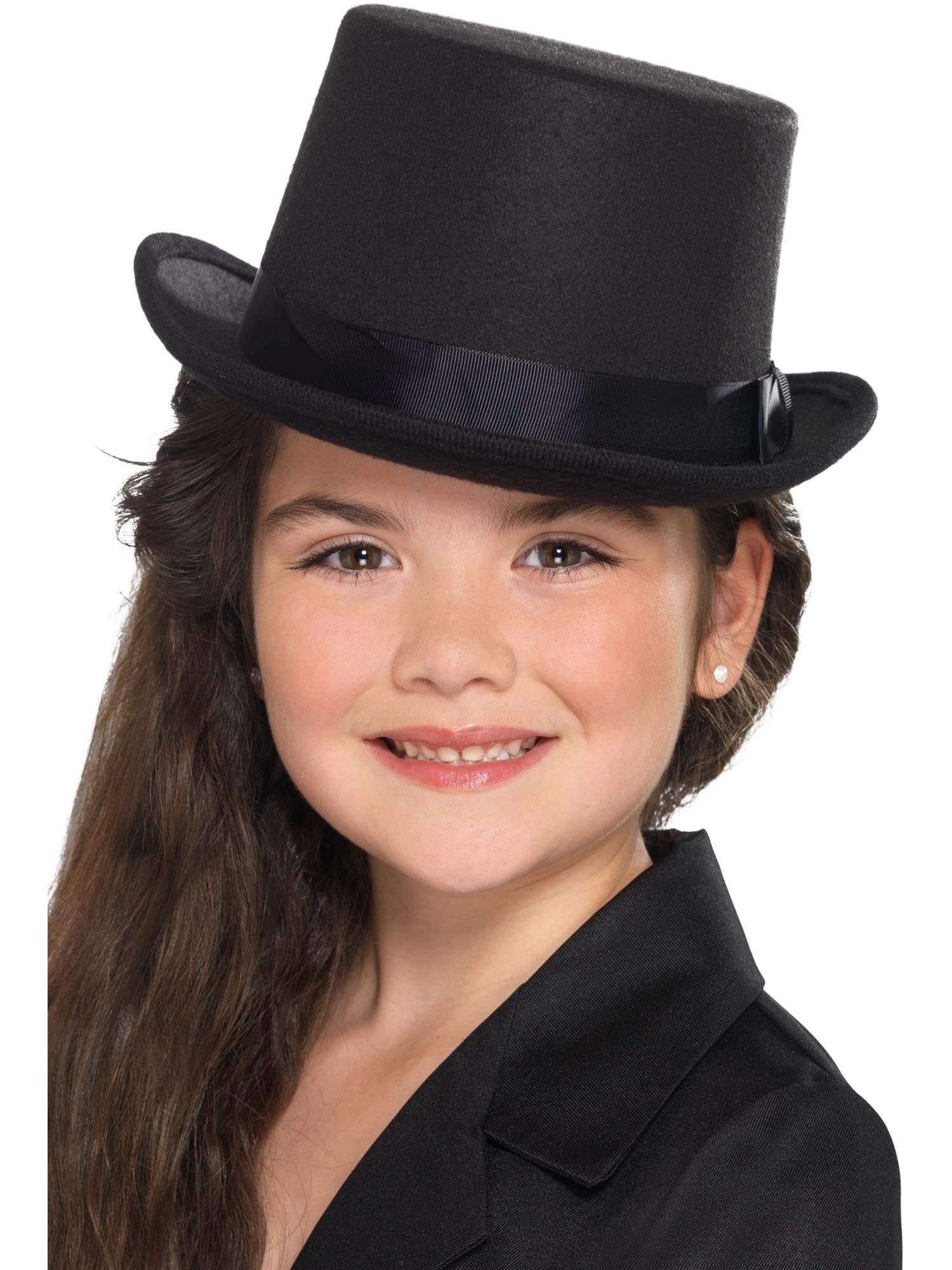 Smiffys Kids Top Hat, Black, Boys Fancy Dress, Child Dress Up Hats 3