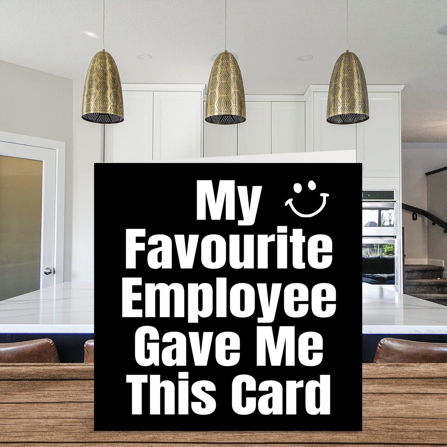 Stuff4 Funny Birthday Card for Manager Boss - My Favourite Employee Joke | Blank Inside | 145mm Square 3