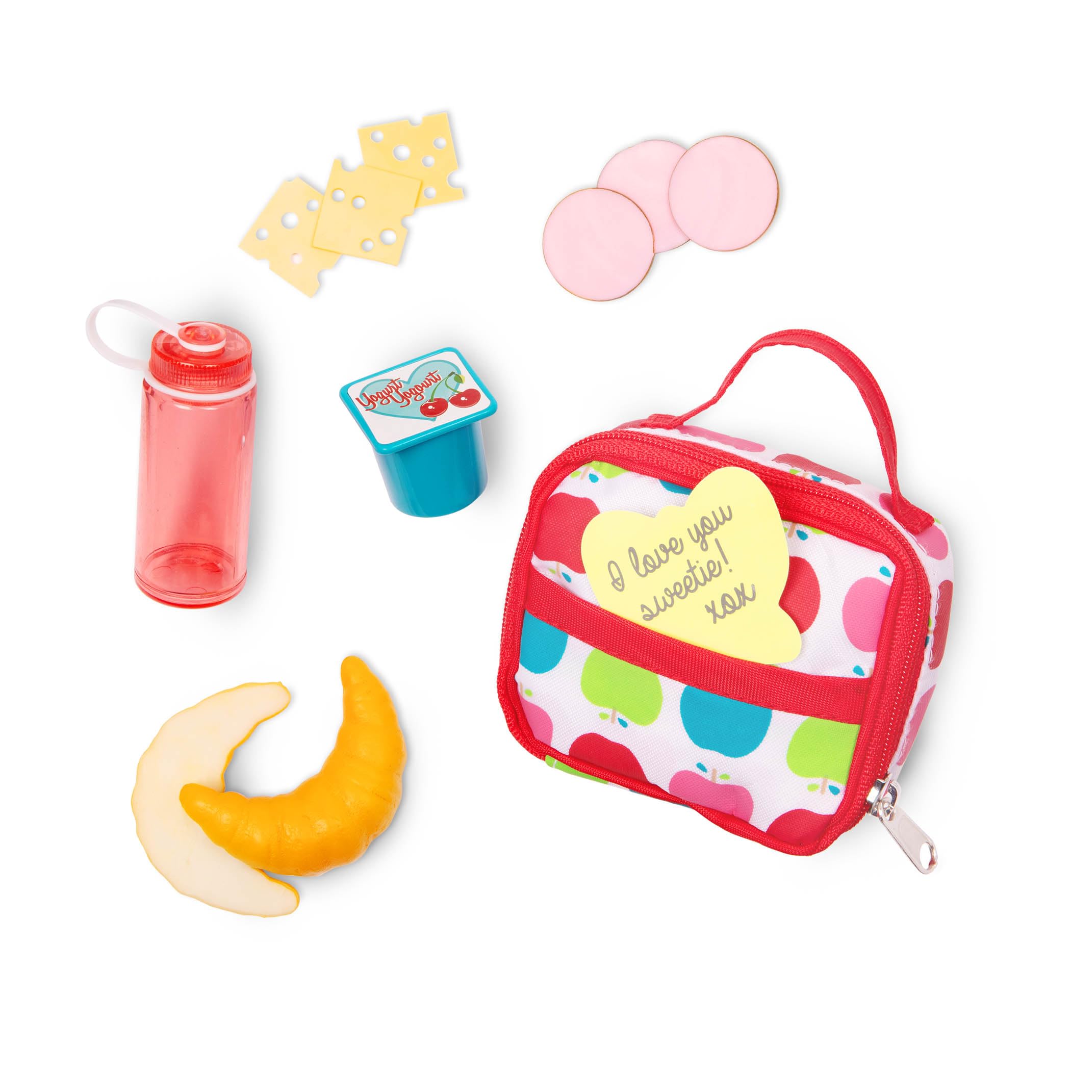 OG DOLLS School Lunch Bag Play Food Set - 7-Piece Accessory Set for 18-Inch Dolls 3