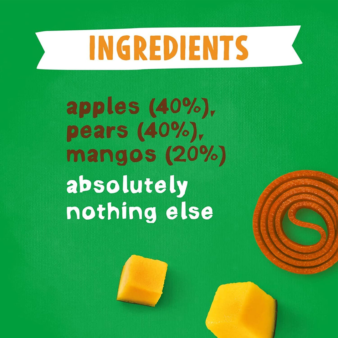 BEAR Mango Yoyos Fruit Rolls - 100% Real Fruit Snacks with Collectible Fact Cards (18 x 20 g)