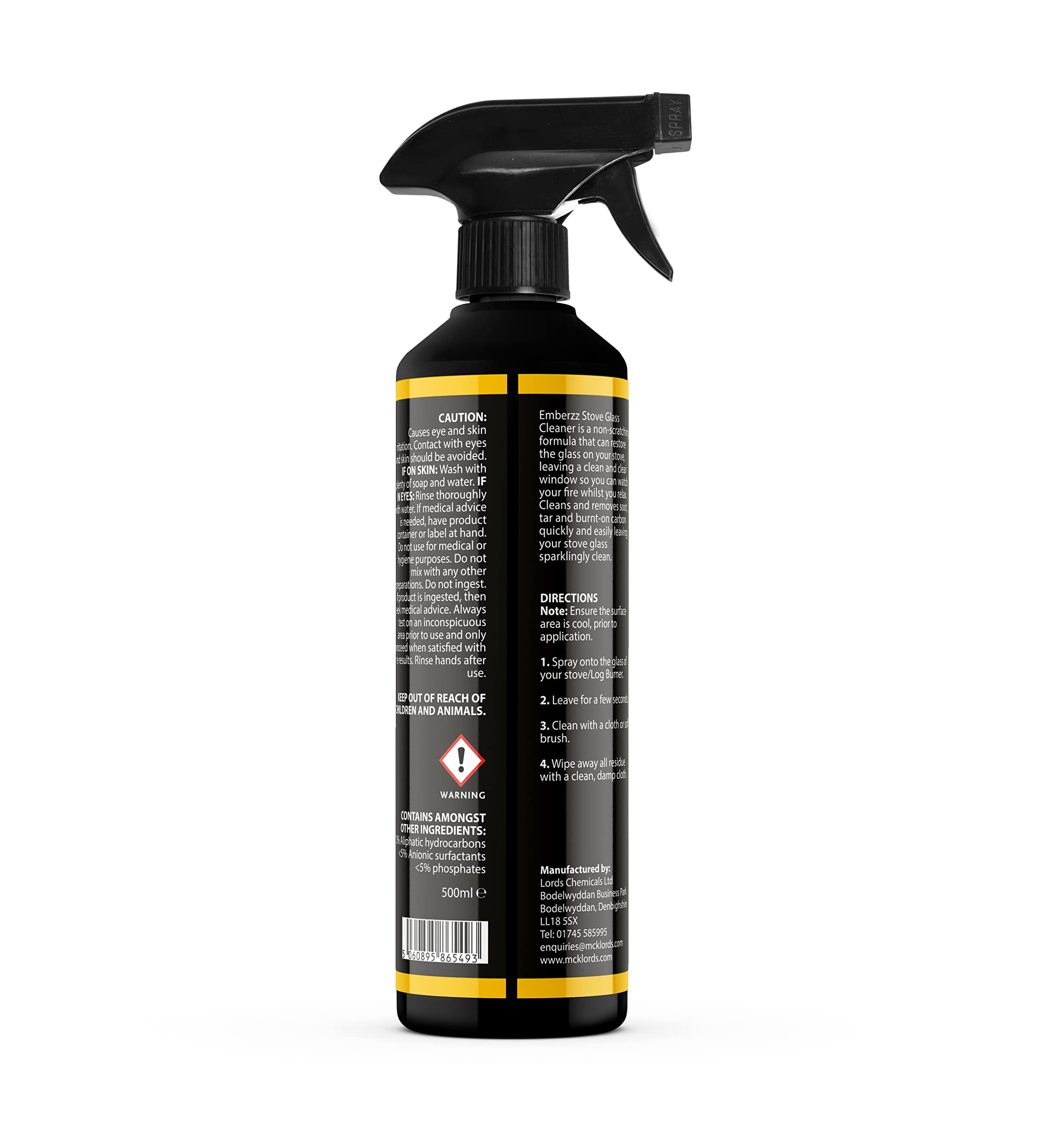 Emberzz Stove Glass Cleaner - Dissolves Soot, Grease & Tar | 500 ml Trigger Spray 8