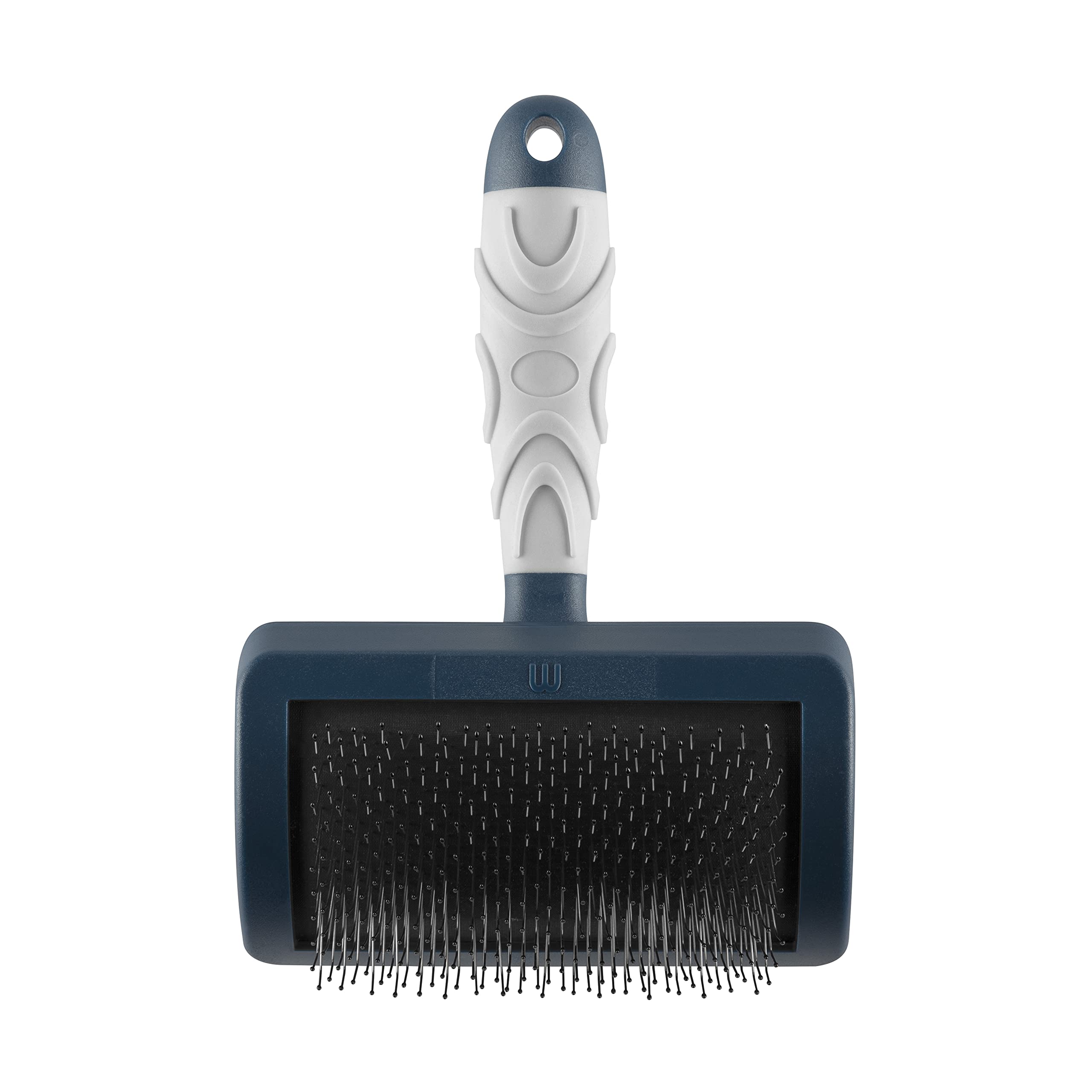 Mikki Dog Puppy Grooming Curved Head Slicker Brush for Doodles | X-Small | Stainless Steel Pins