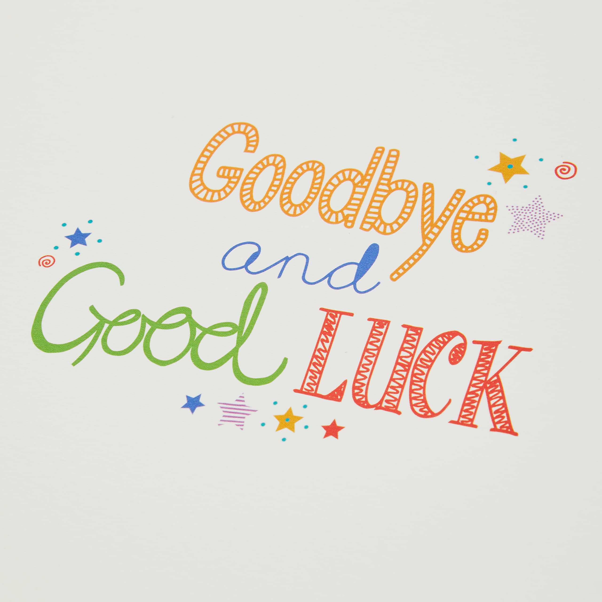 Piccadilly Greetings Goodbye and Good luck Farewell Card | 12 x 9 Inches | Unisex-Kids 2