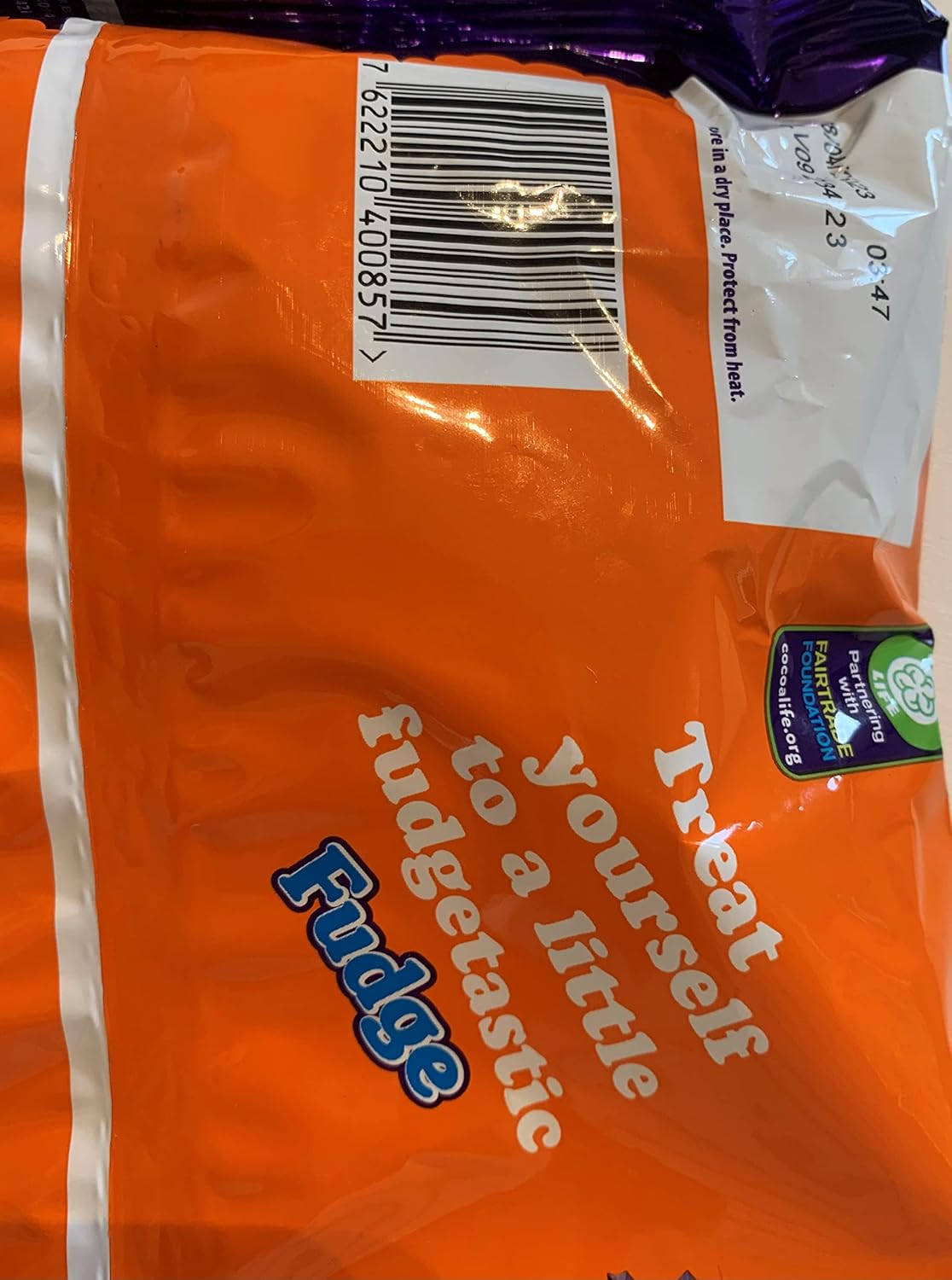 Cadbury Fudge Treatsize Chocolate 15 Riegel Multipack – 202 g einzeln verpackte Milch- und cremige Fudge-Riegel 3