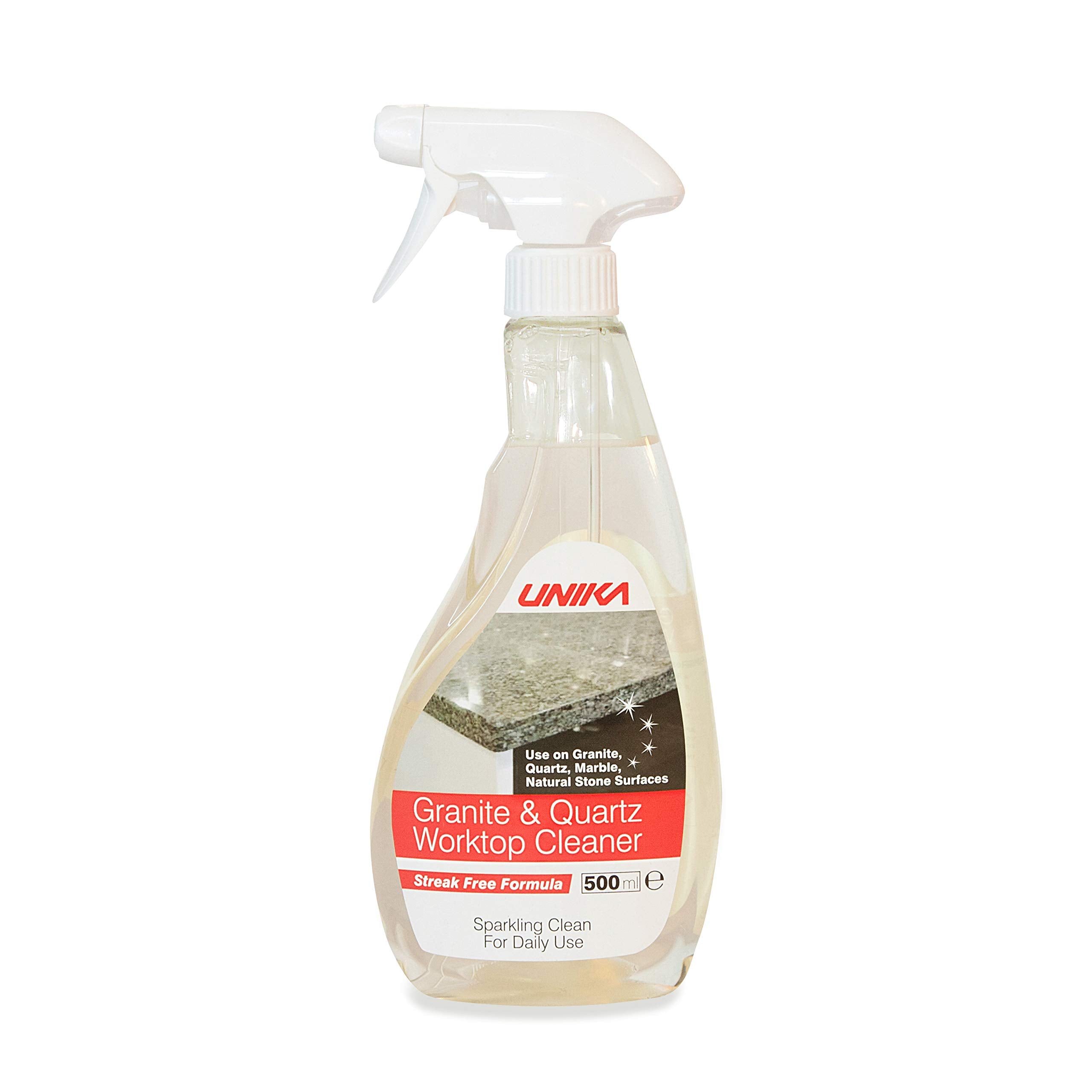Unika Granite and Quartz Worktop Cleaner Spray - Daily Non-Abrasive Formula | 500ml 1