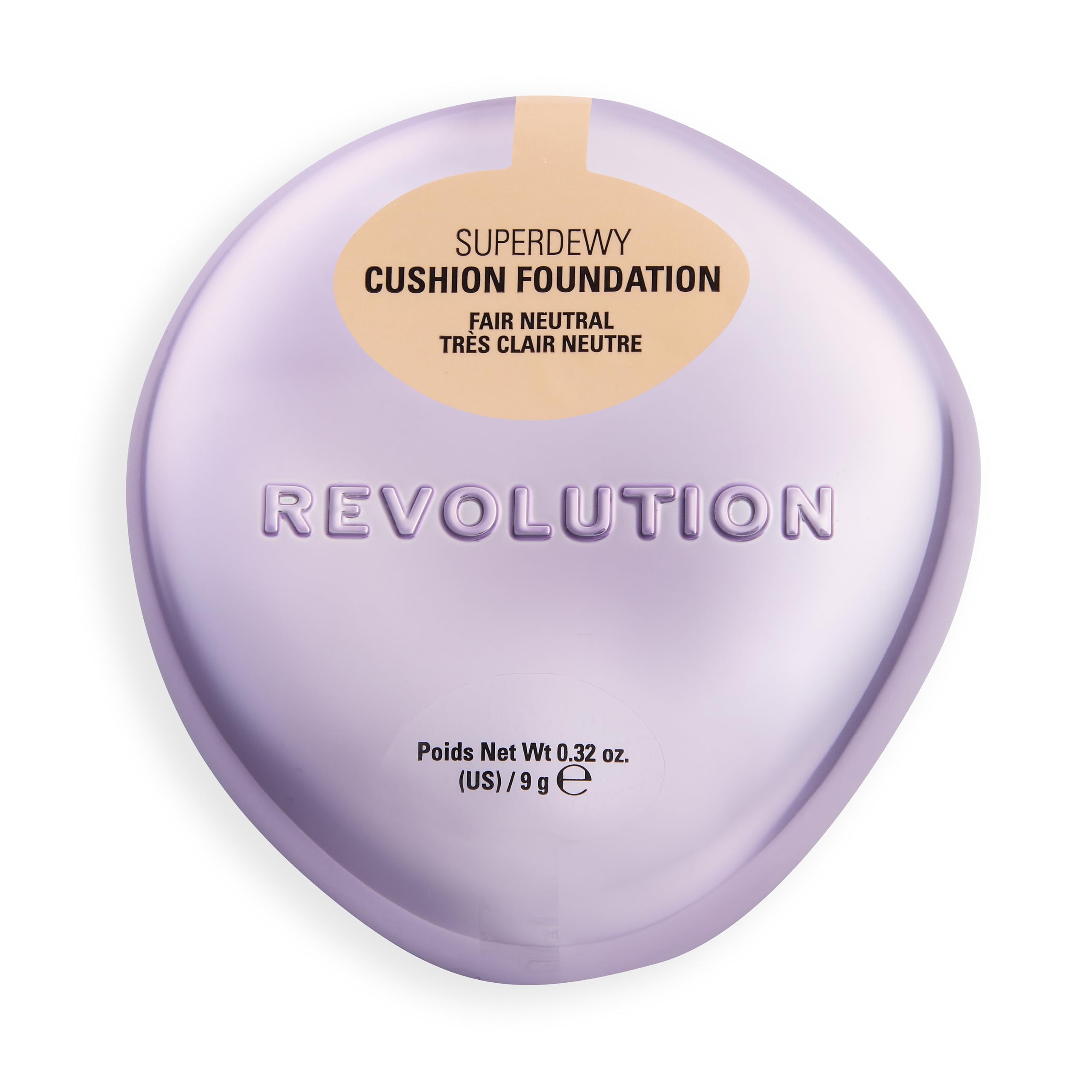 Revolution Beauty London Superdewy Cushion Foundation - Buildable Coverage, Radiant Finish | Fair Neutral 1