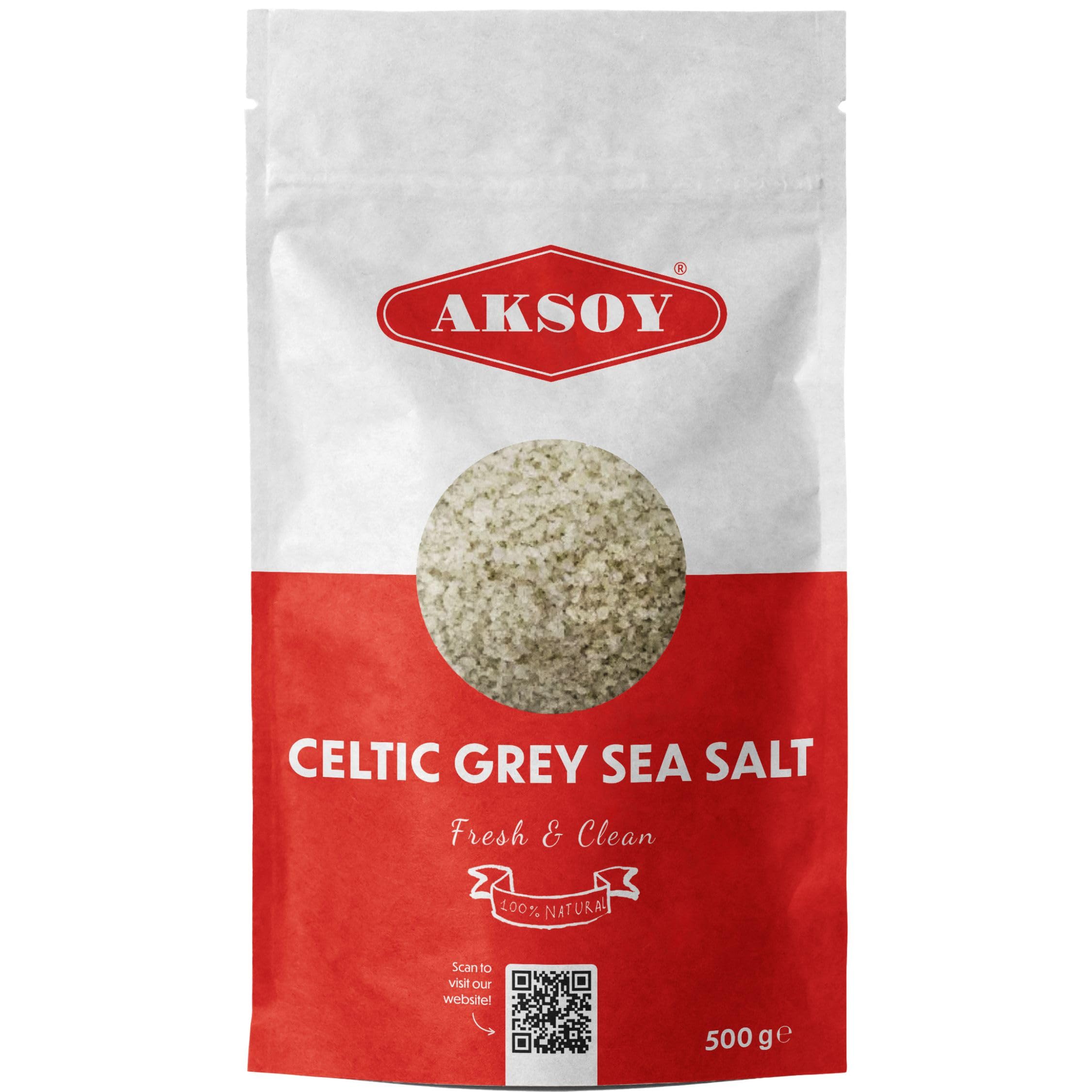 AKSOY Celtic Grey Sea Salt Coarse - Mineral-Rich, Unrefined | 500g