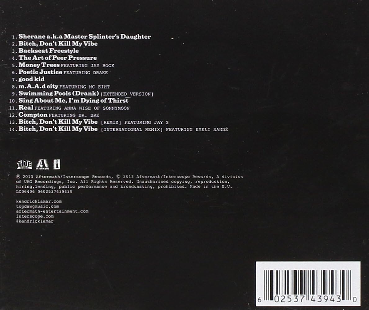 Kendrick Lamar - good kid, m.A.A.d city [Audio CD]