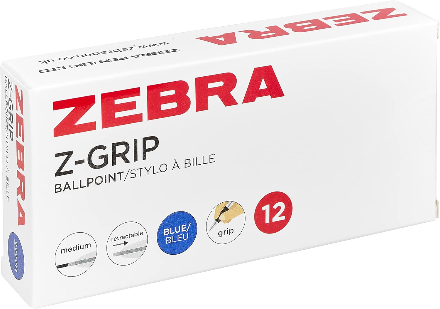 Zebra Pen 22220 Z-Grip Retractable Ballpoint - Blue 3