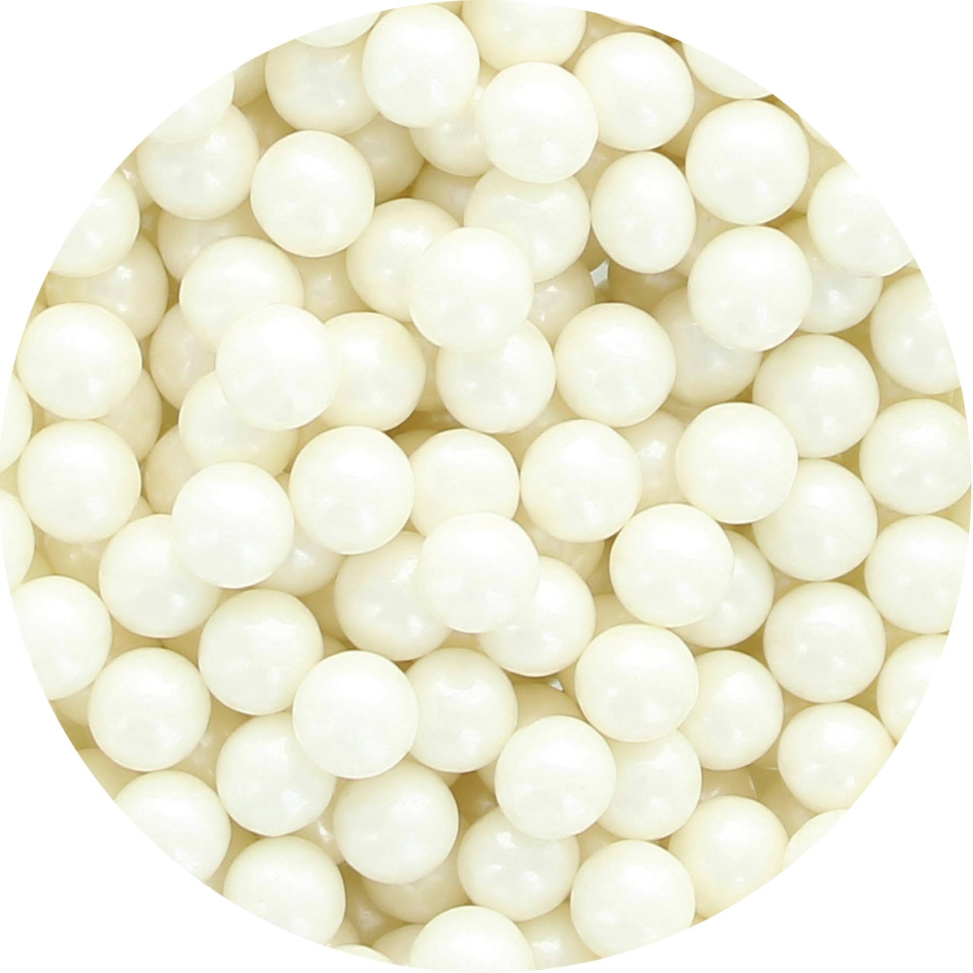 Culpitt Select Edible Pearls - White 7mm Beads for Cake Decorating | 500g Pouch 4