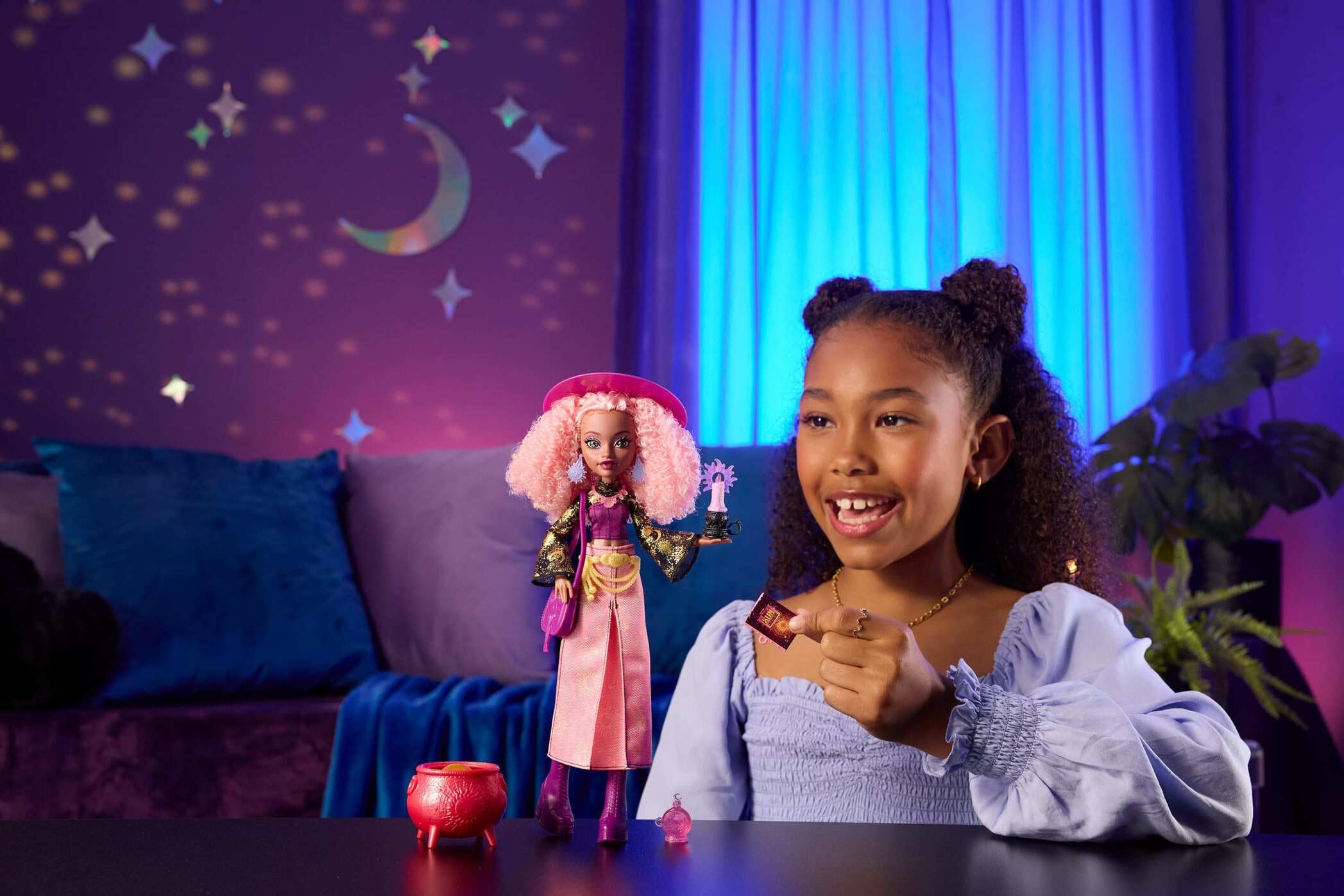 Monster High Rae Lumina Moonspell Magic Doll - Ages 4+ | Multicolor | Plastic 2