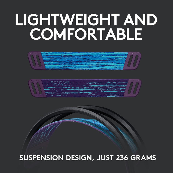 Logitech G G535 LIGHTSPEED Wireless Gaming Headset - 40mm Drivers, Lightweight 236g, USB Plug & Play for PC and PlayStation