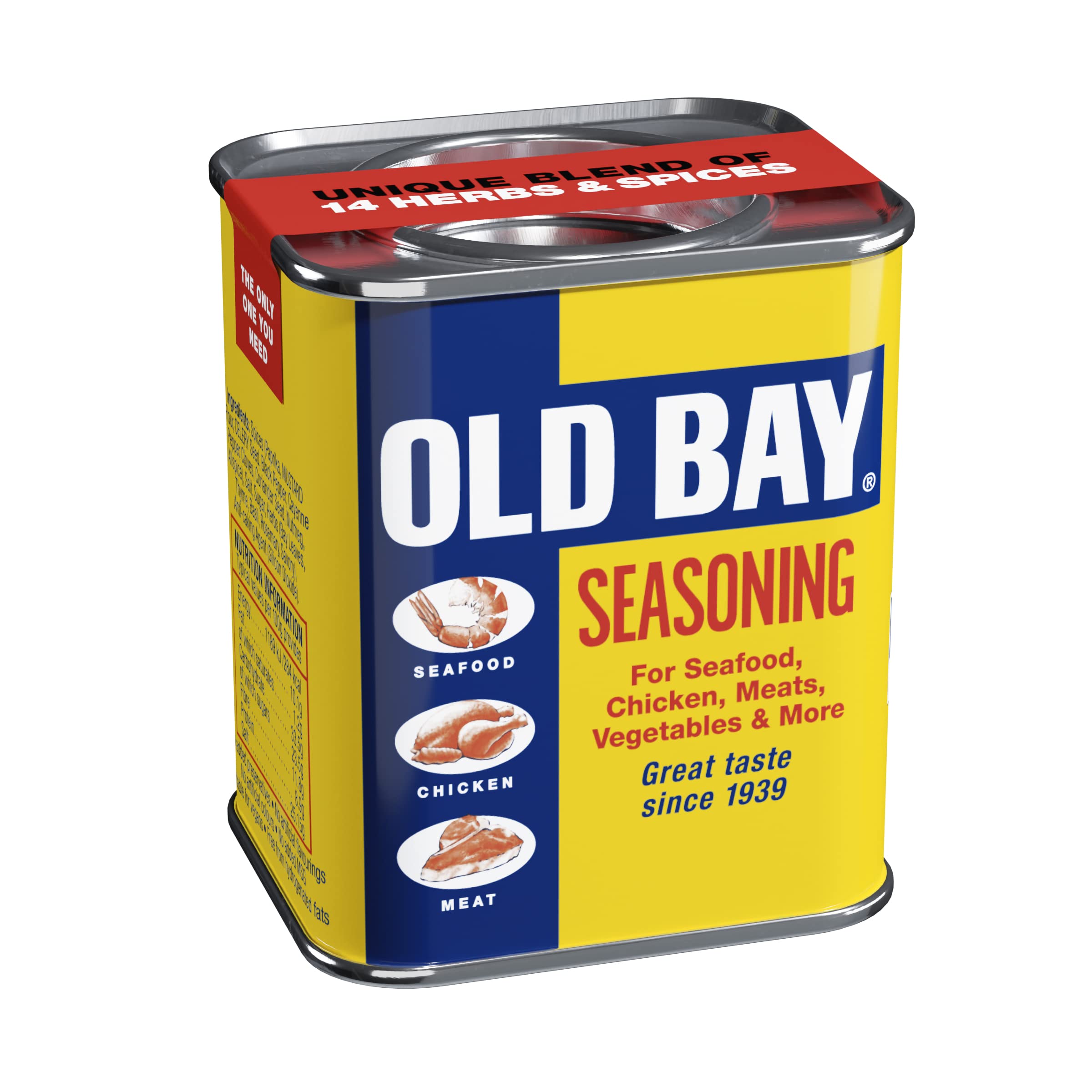 Old Bay Seasoning - Versatile Meat & Seafood Blend | 14 Herbs & Spices | 75g Tin 1