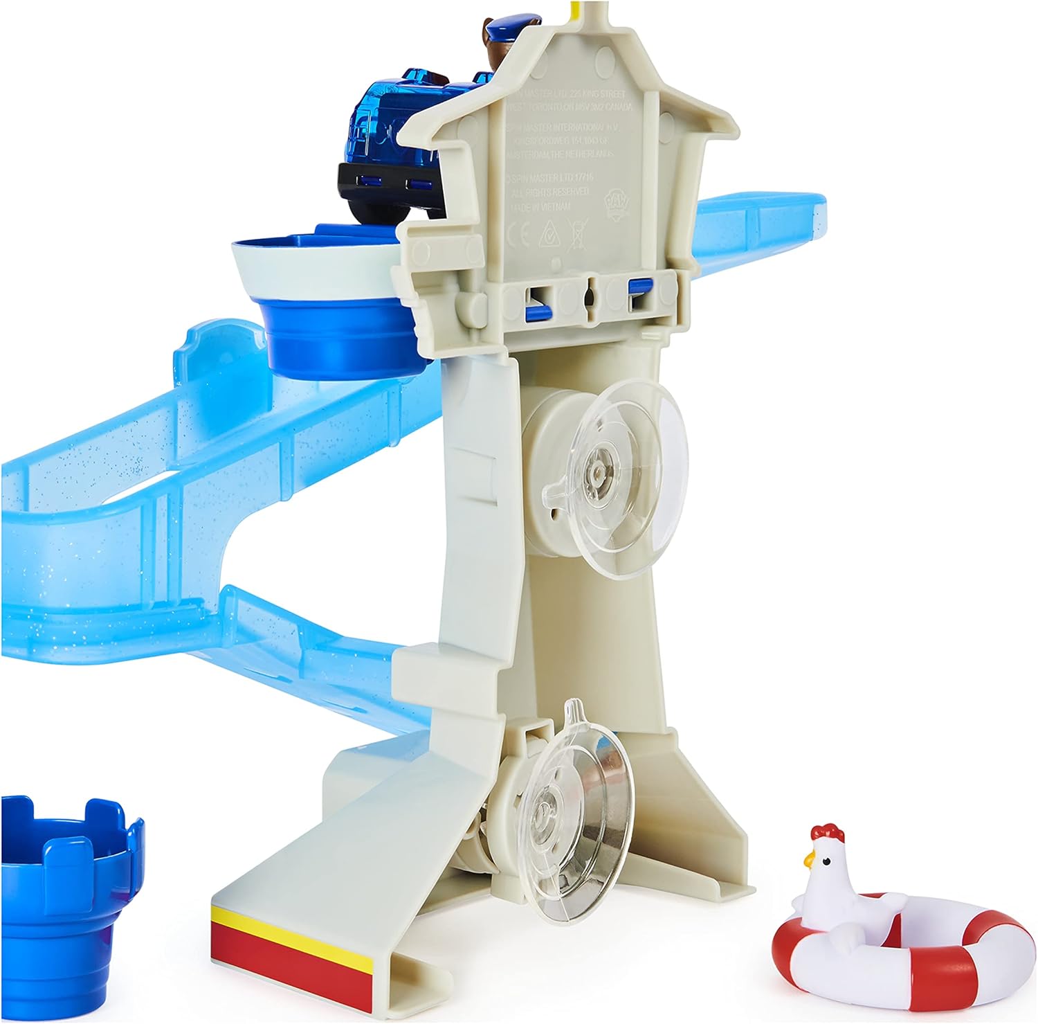 PAW Patrol Adventure Bay Bath Playset with Light-up Chase Vehicle - Ages 3+ 4