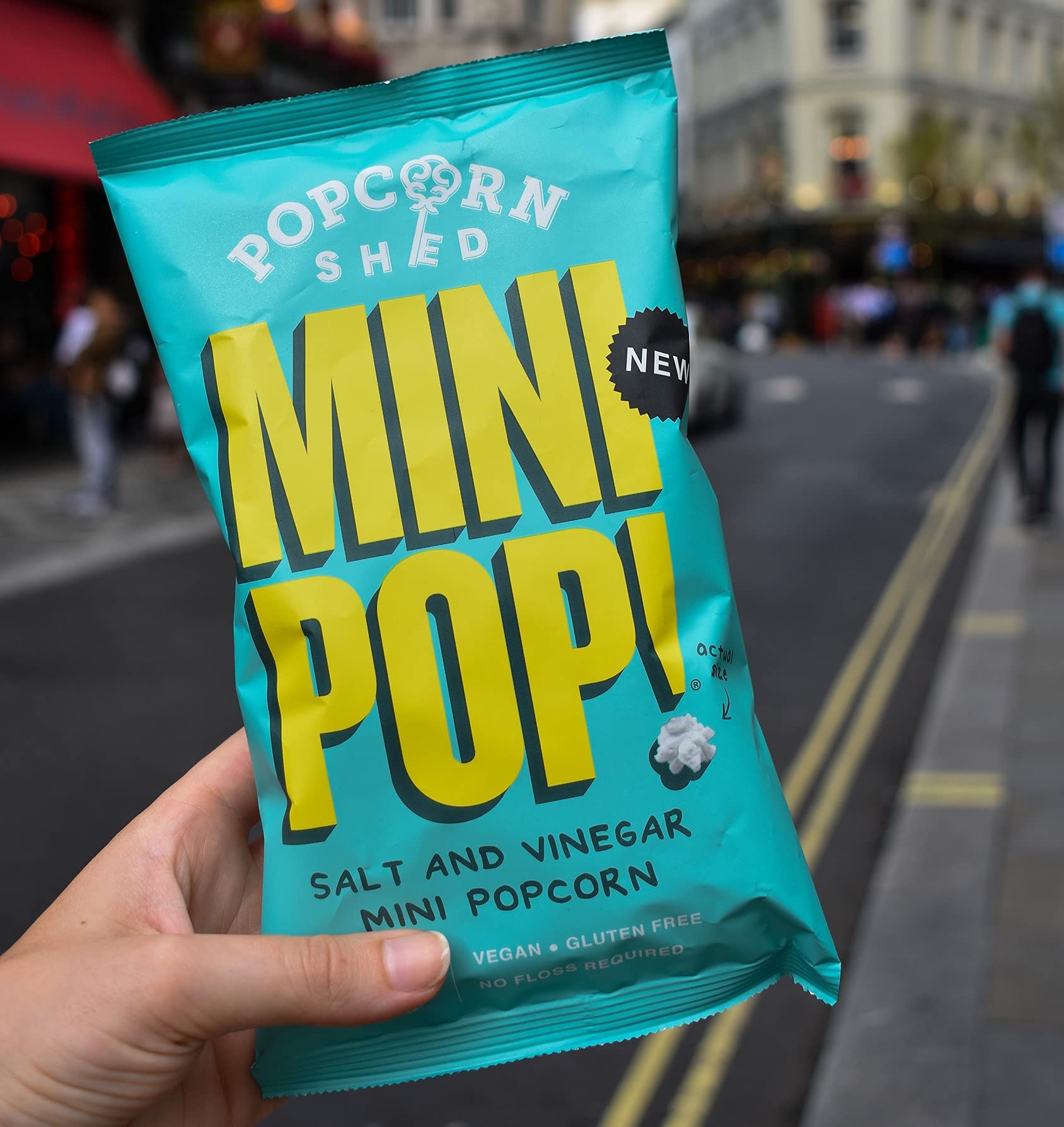 Popcorn Shed MiniPop! Veganer Popcorn-Snack mit Salz- und Essiggeschmack 4