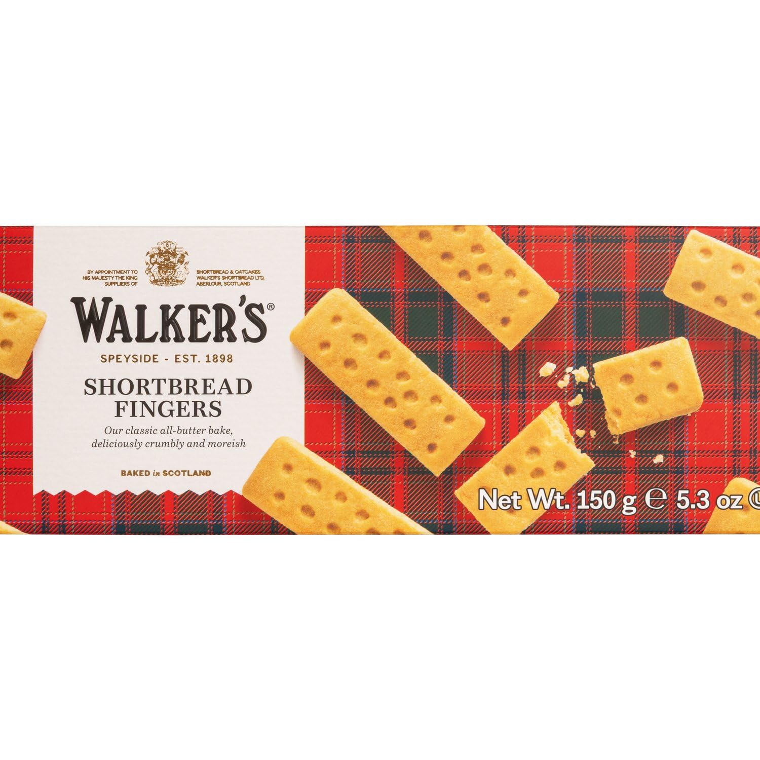 Walkers Shortbread Fingers - Pure Butter Taste | 150g Pack | 8 Fingers 3