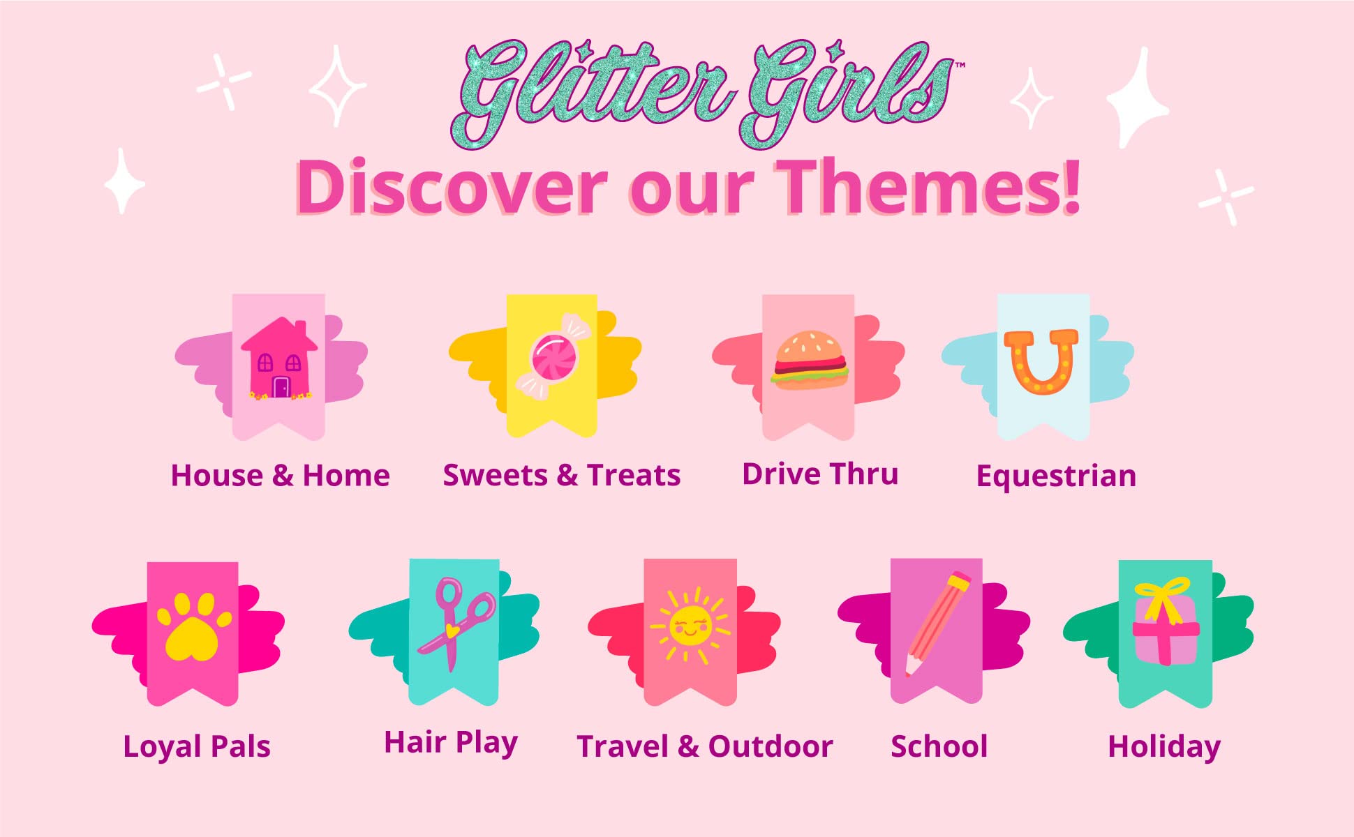 Glitter Girls Camping Set - 14-Inch Doll Play Tent with Rainbow Sleeping Bag & Pillow - 3+ Years 14