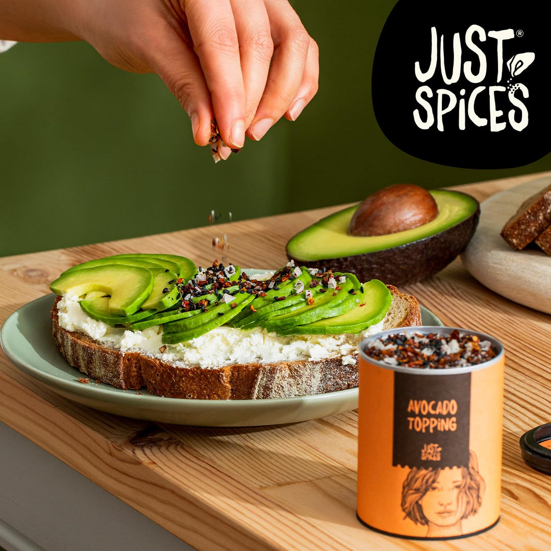 Just Spices Avocado Topping, 60g – Natural Crunchy Seasoning for Avocado Dishes